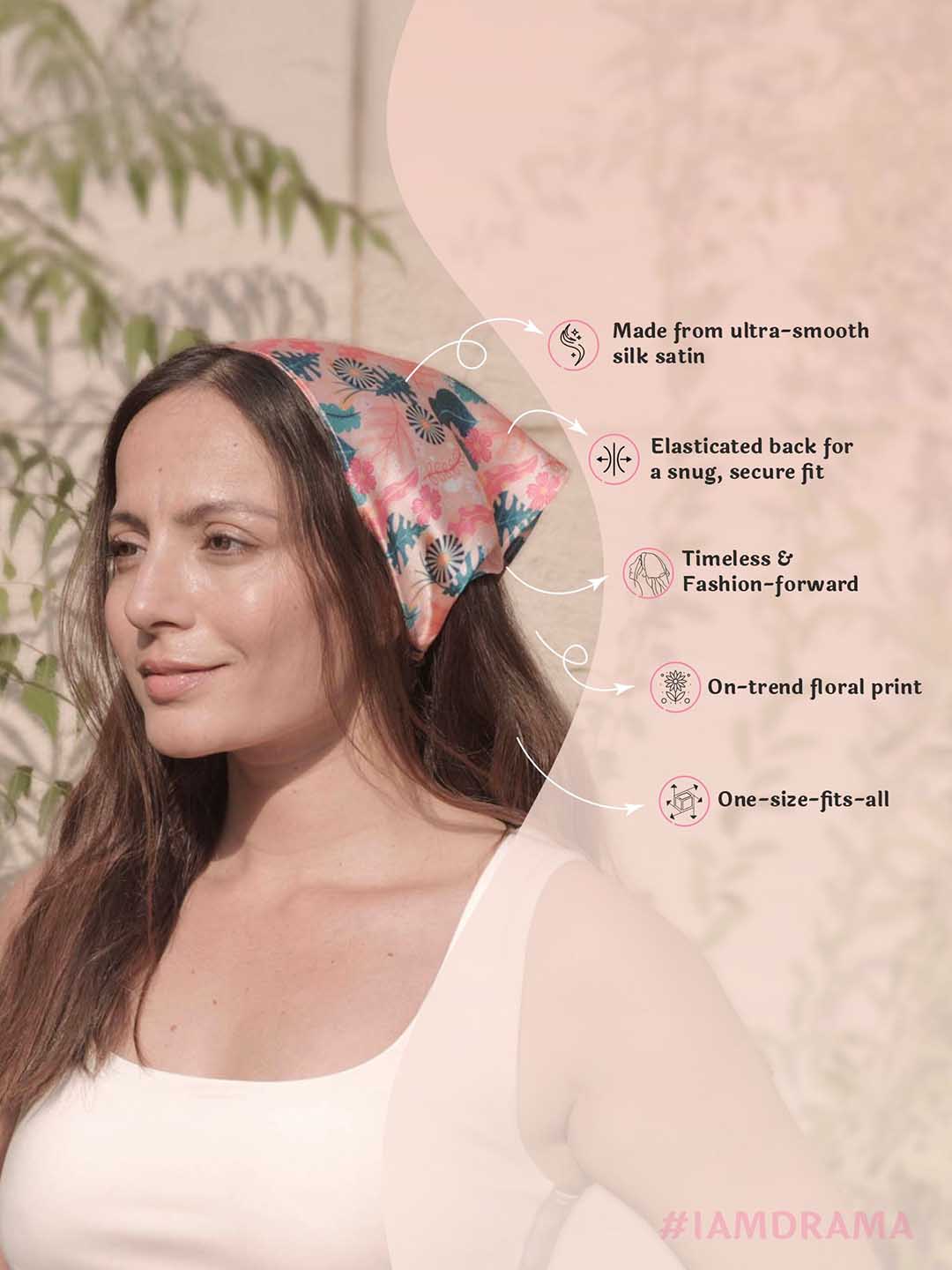 Peach Abstract Headscarf - Image 5