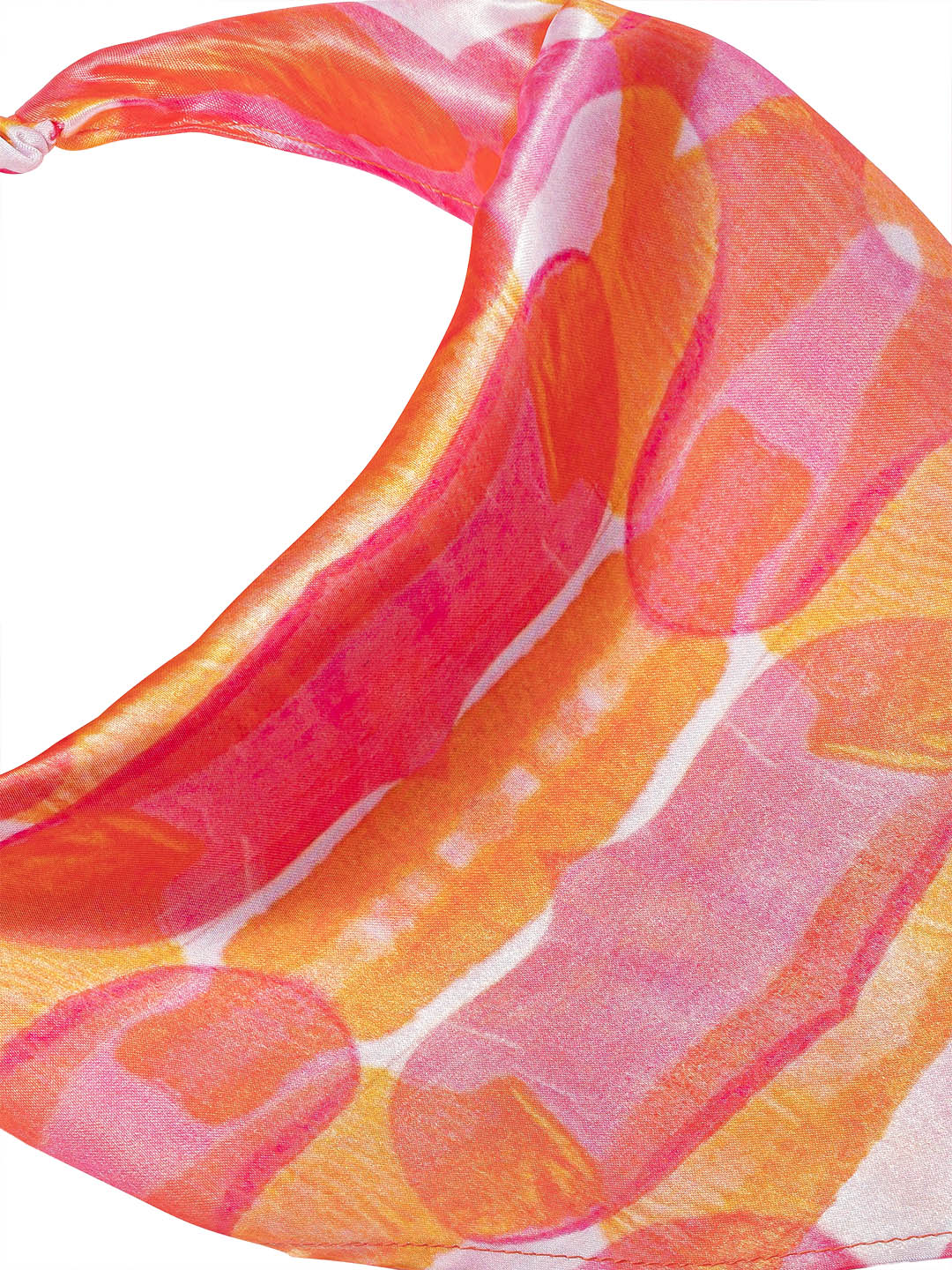 Pink Abstract Headscarf Headband with Elastic - Image 5
