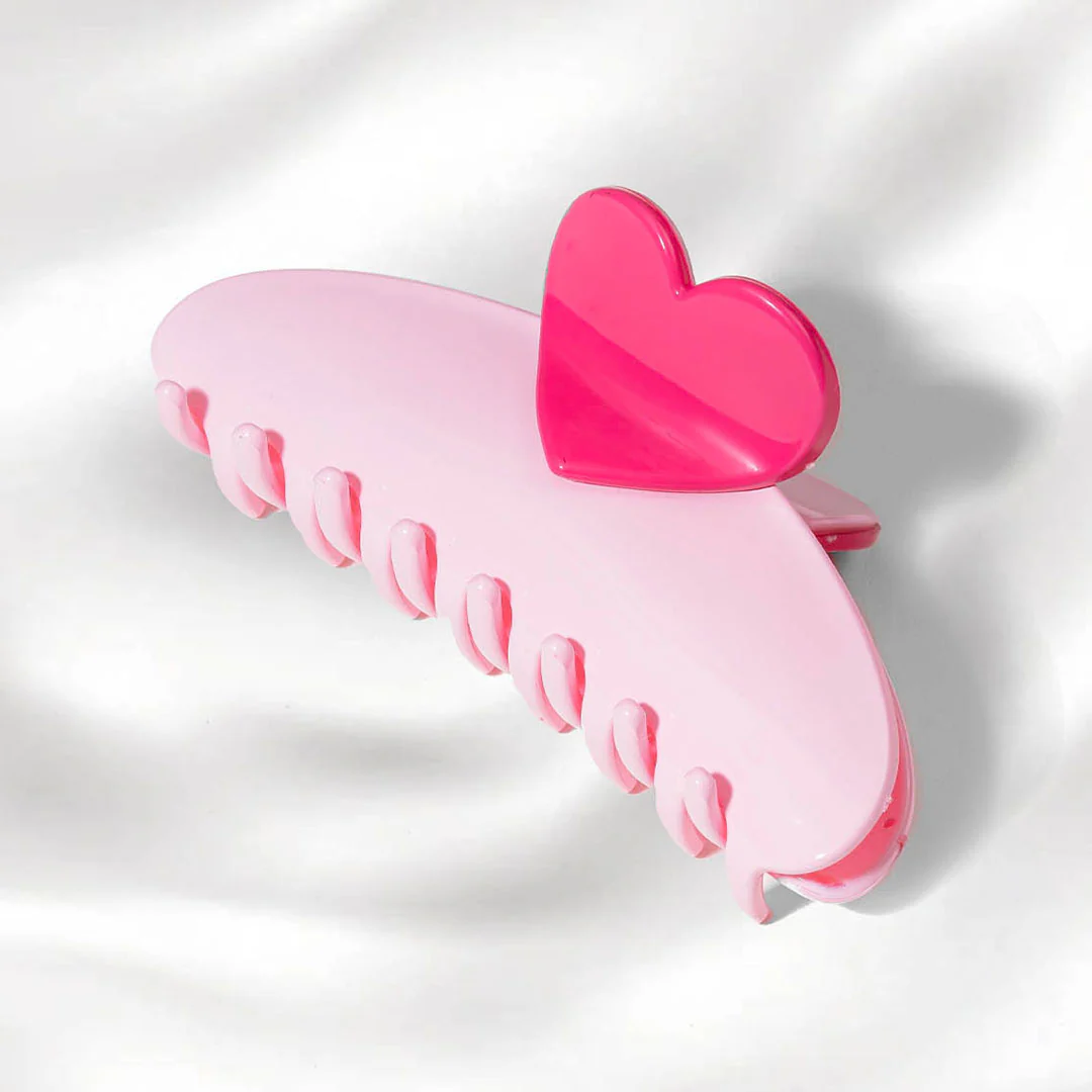 Pink Love Lock Claw Clip - Image 7