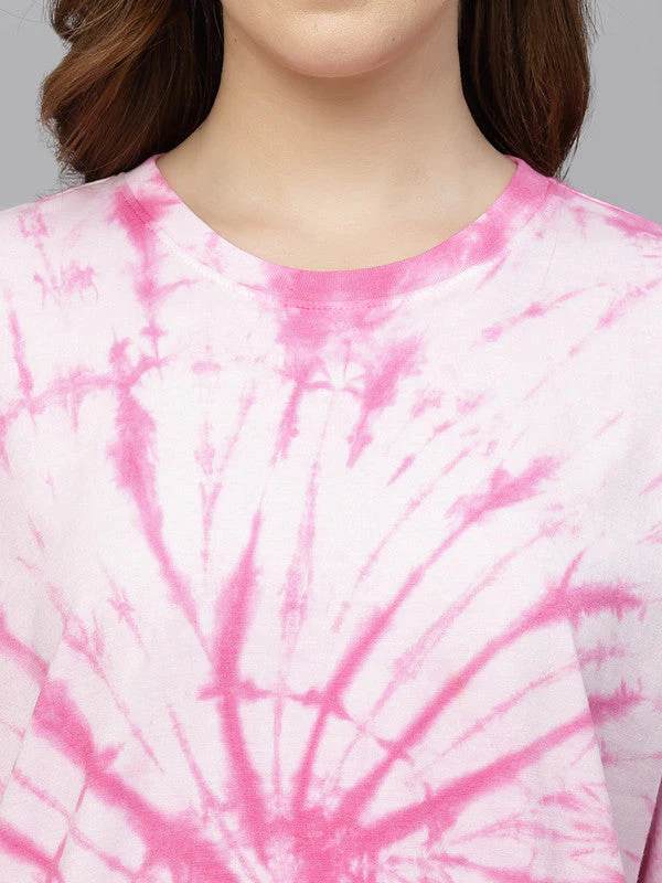 Women Pink Odour Free Oversize T-shirts - Image 3