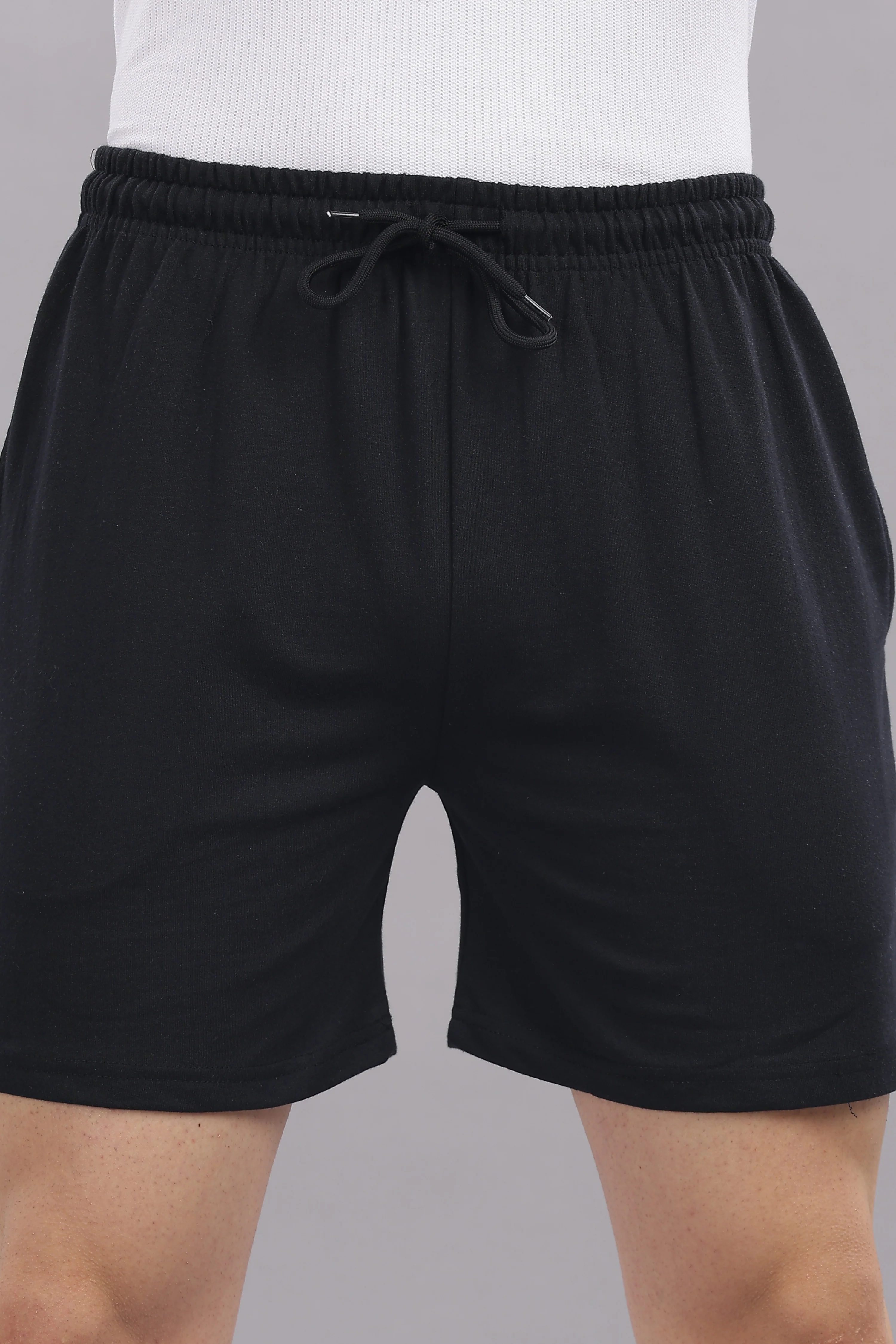 Men Black Cotton Regular Shorts - Image 8