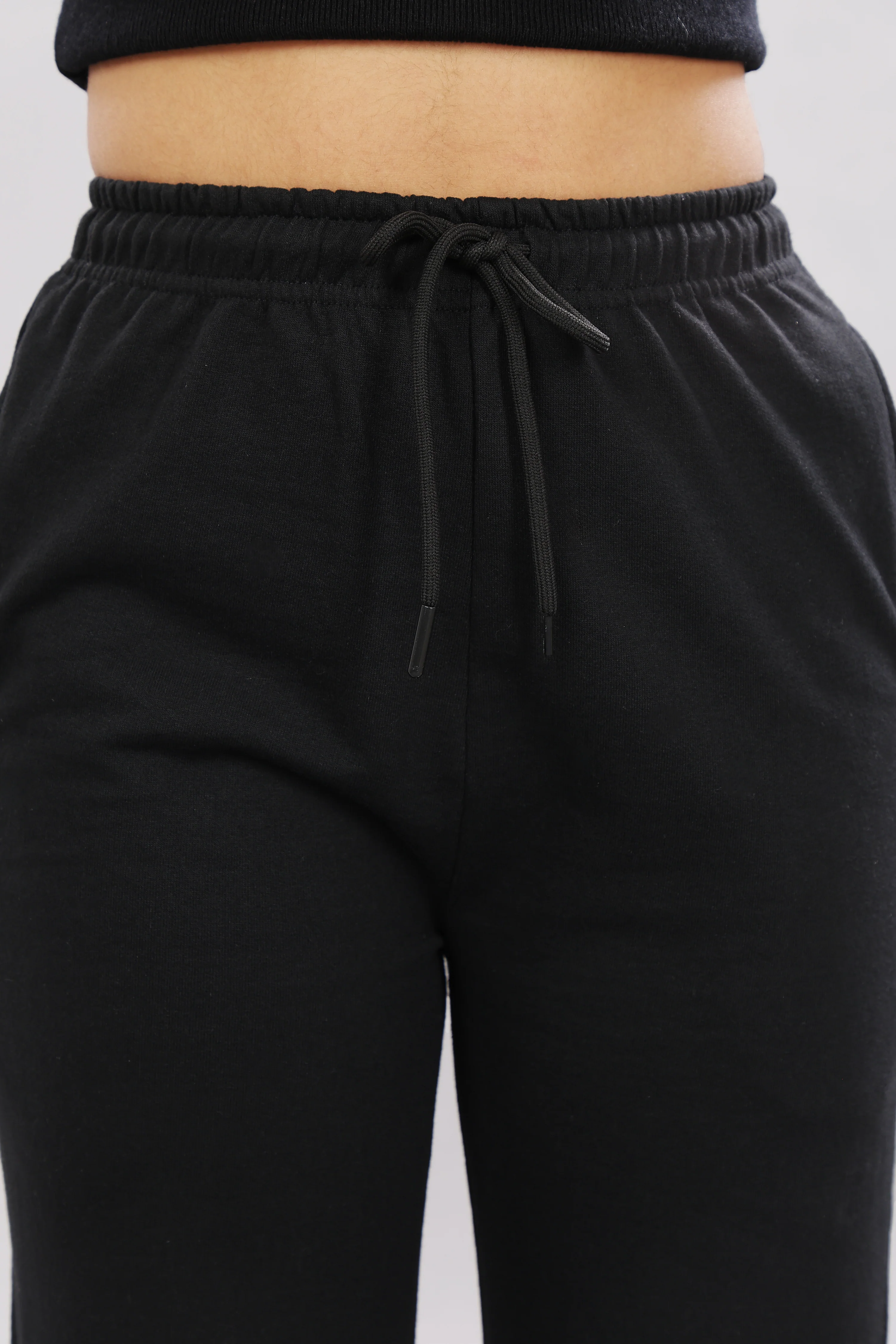 Women Black Cotton Regular Track Pant - Image 7