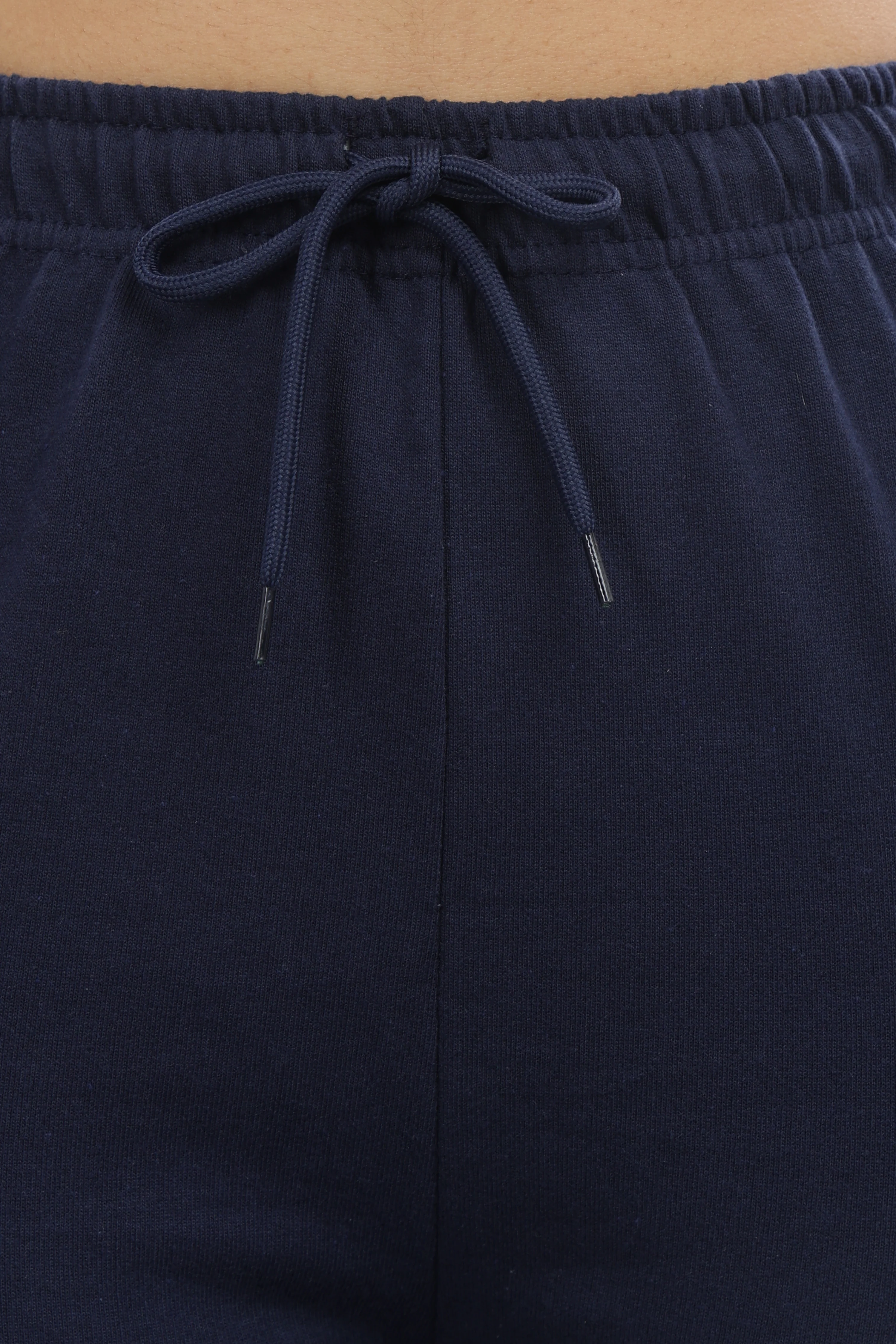 Women Navy Blue Cotton Track Pants - Image 7