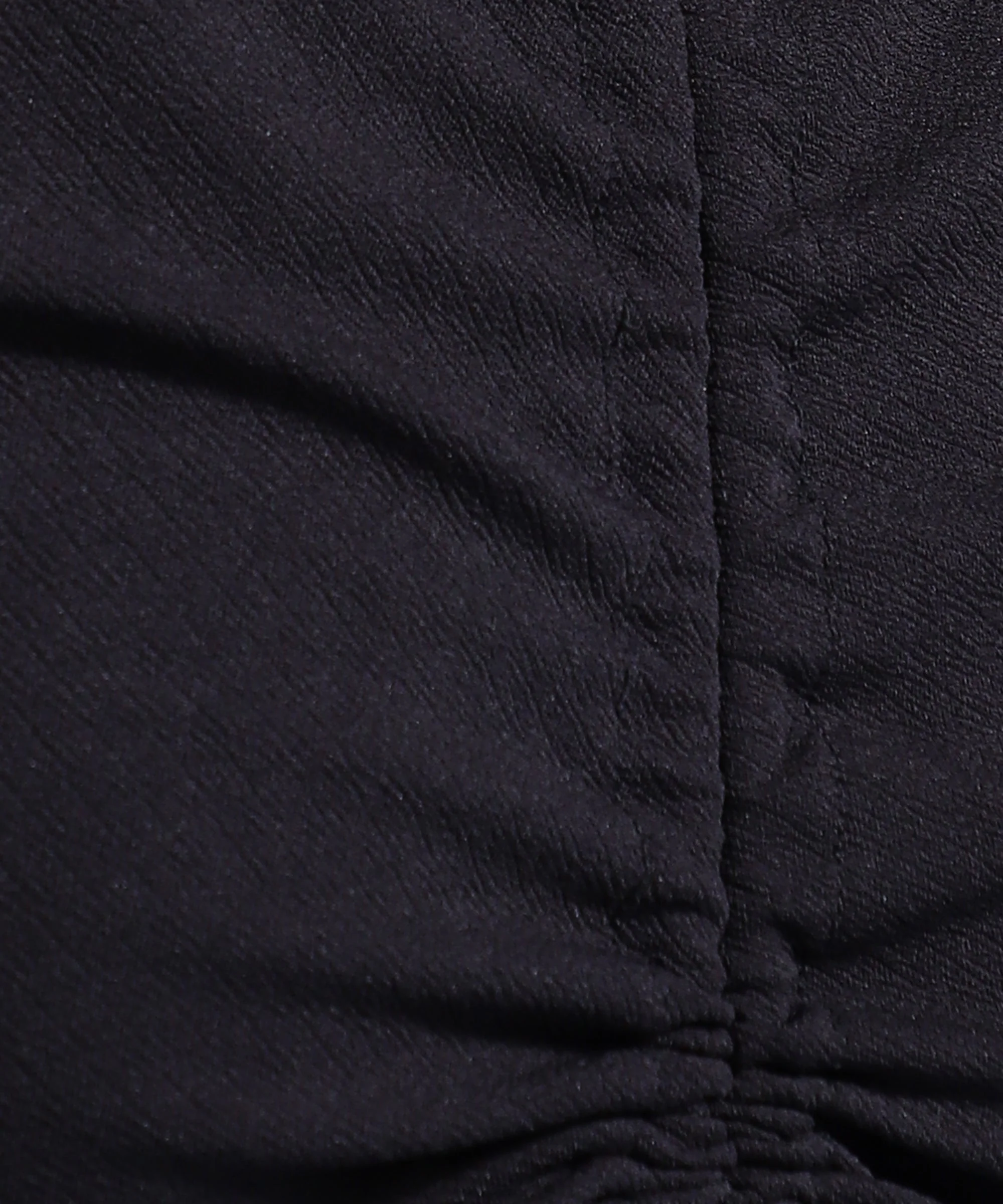 Women Black  V-Neck Fitted Top - Image 6