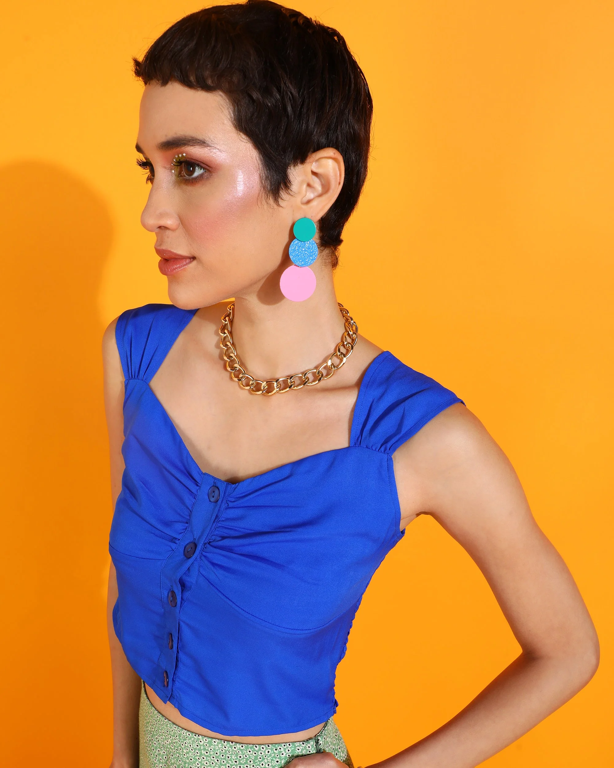 Women Sweetheart Neck Regular Top - Image 2
