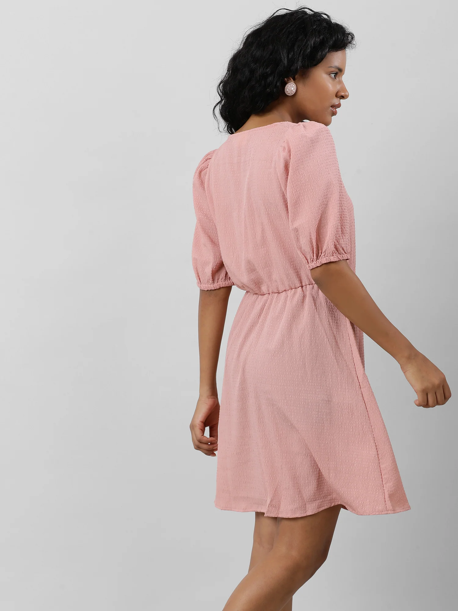 Women Retro Breezy Solid Dress - Image 10