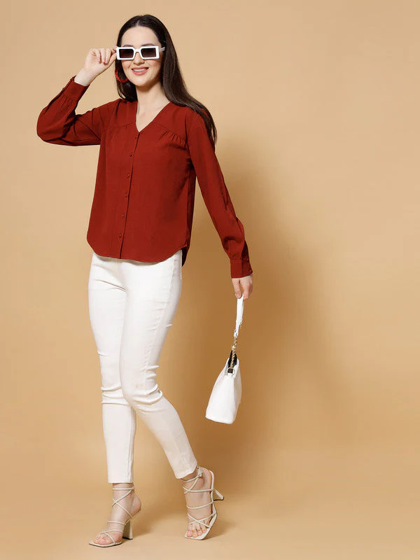 Women Rust Odour Free Styled Back Top - Image 4