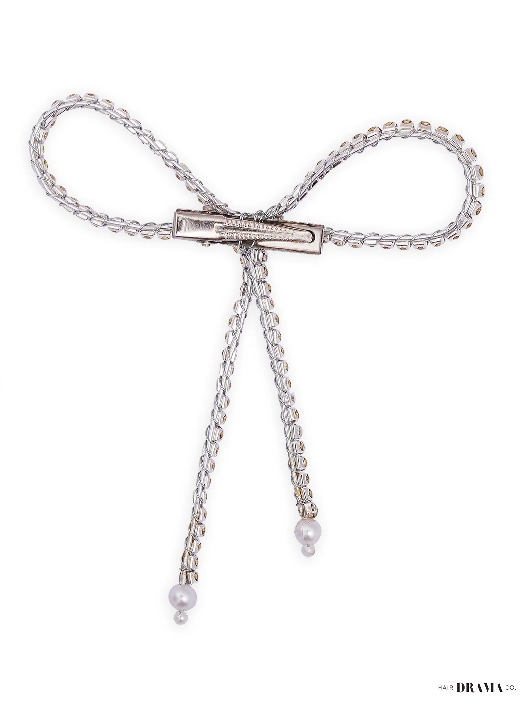 Silver Crystal Hair Bow - Image 8