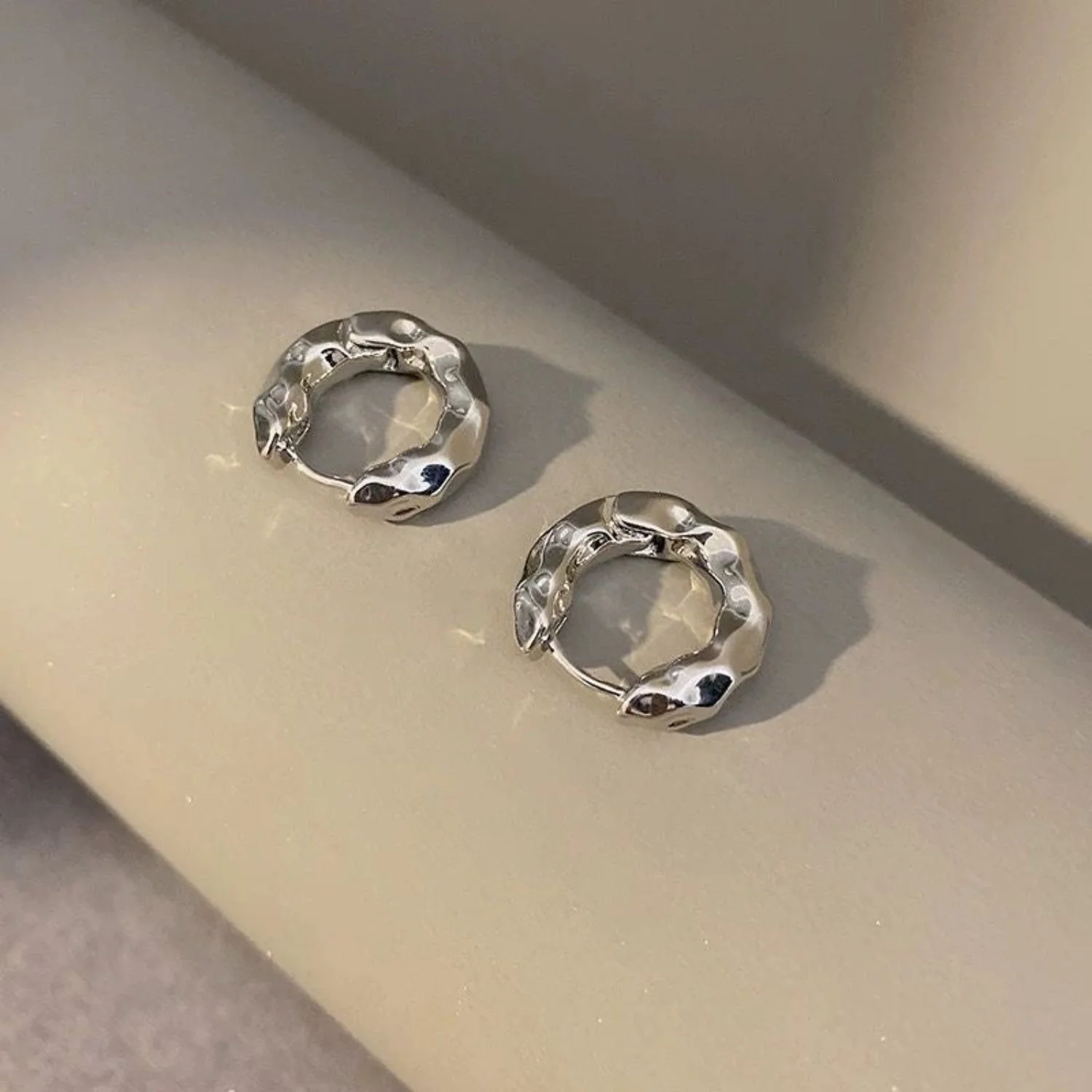 Silver Hoop Earring