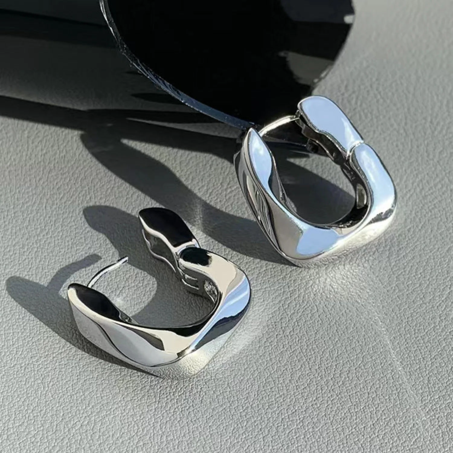 Silver Hoop Earring