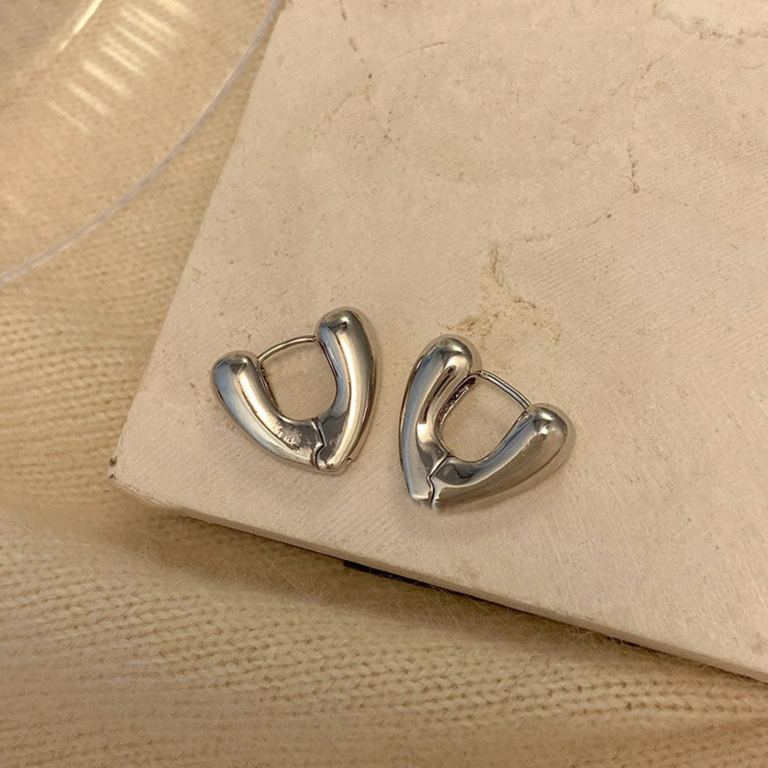 Silver Hoop Earring
