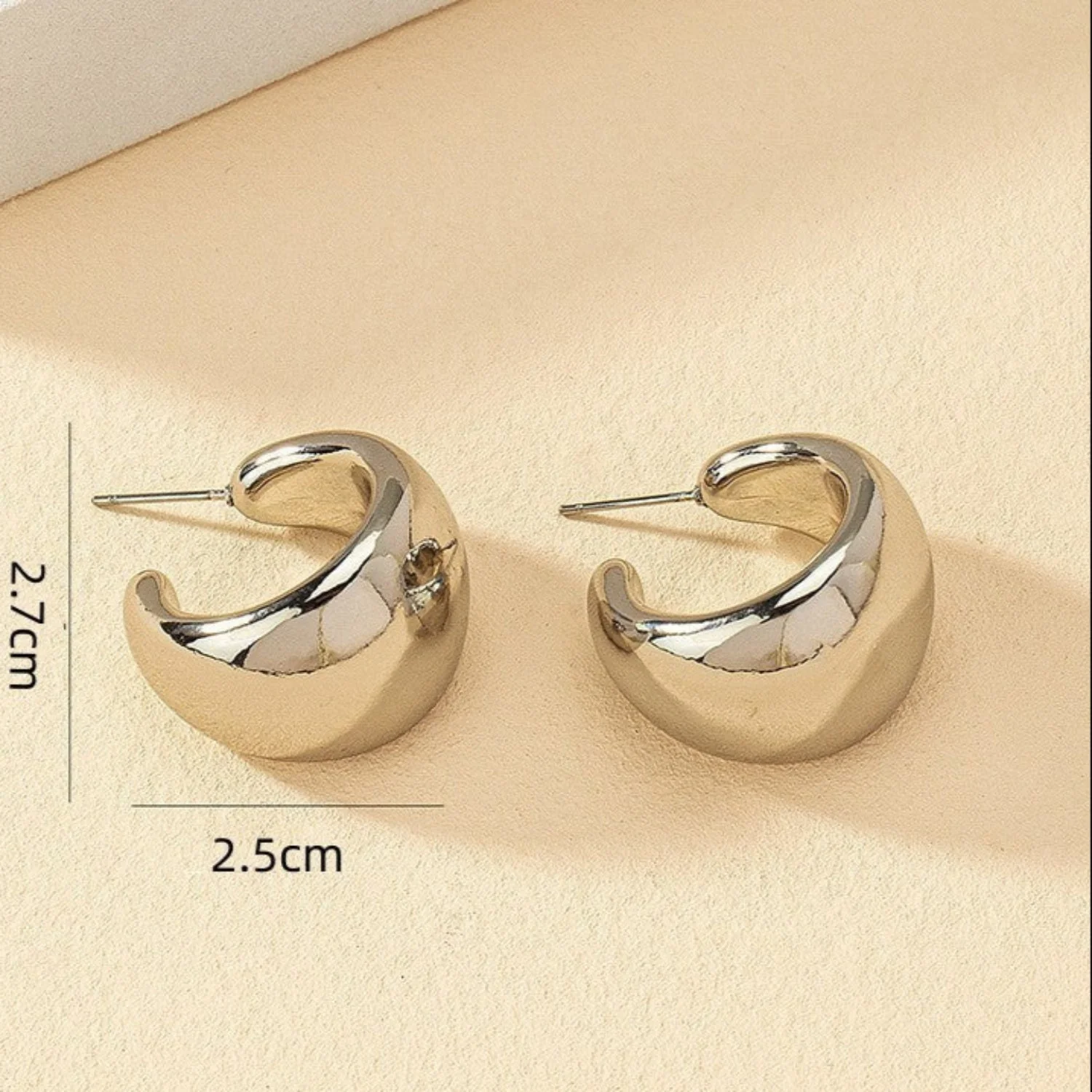 Silver Hoop Earring
