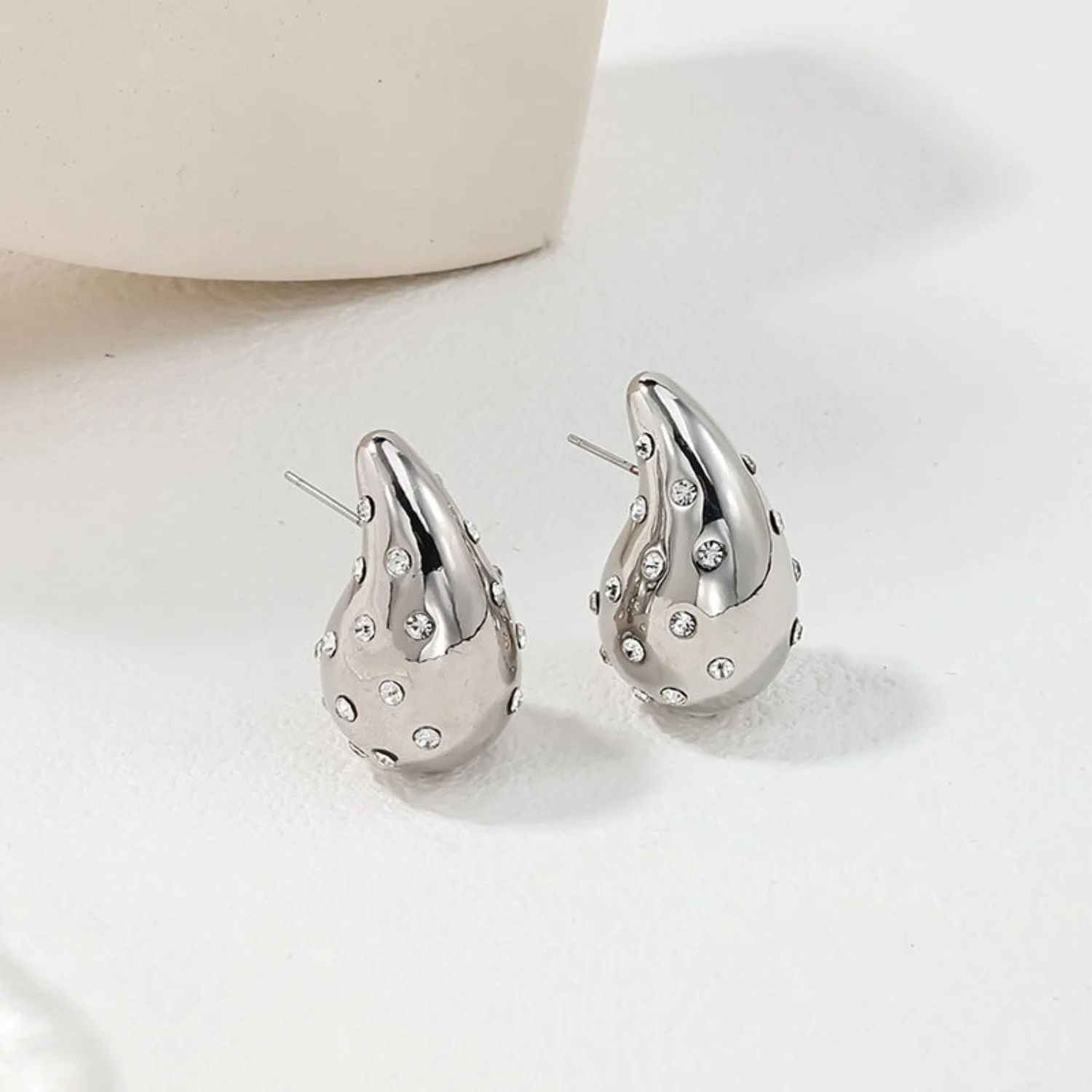 Silver Pin Earring
