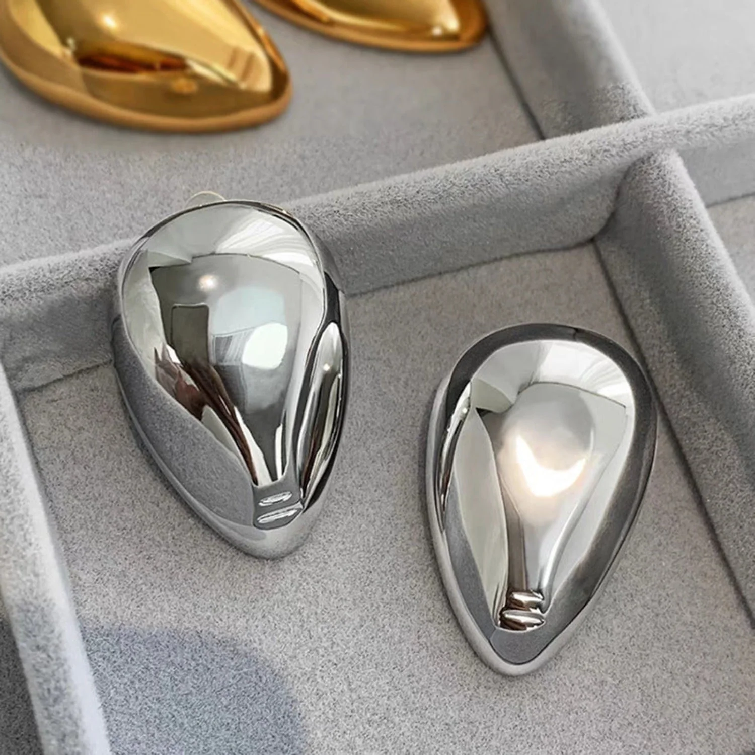 Silver Pin Earring