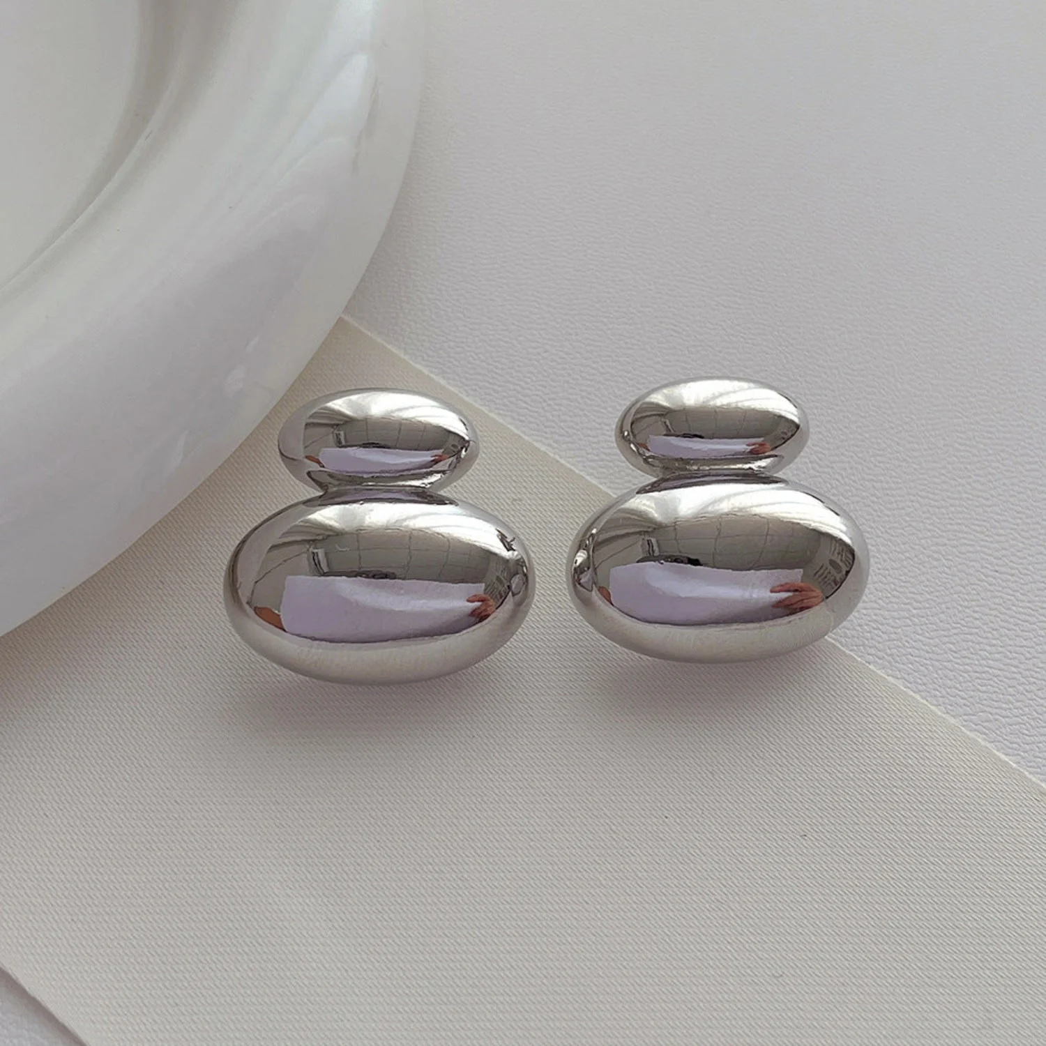 Silver Pin Earring