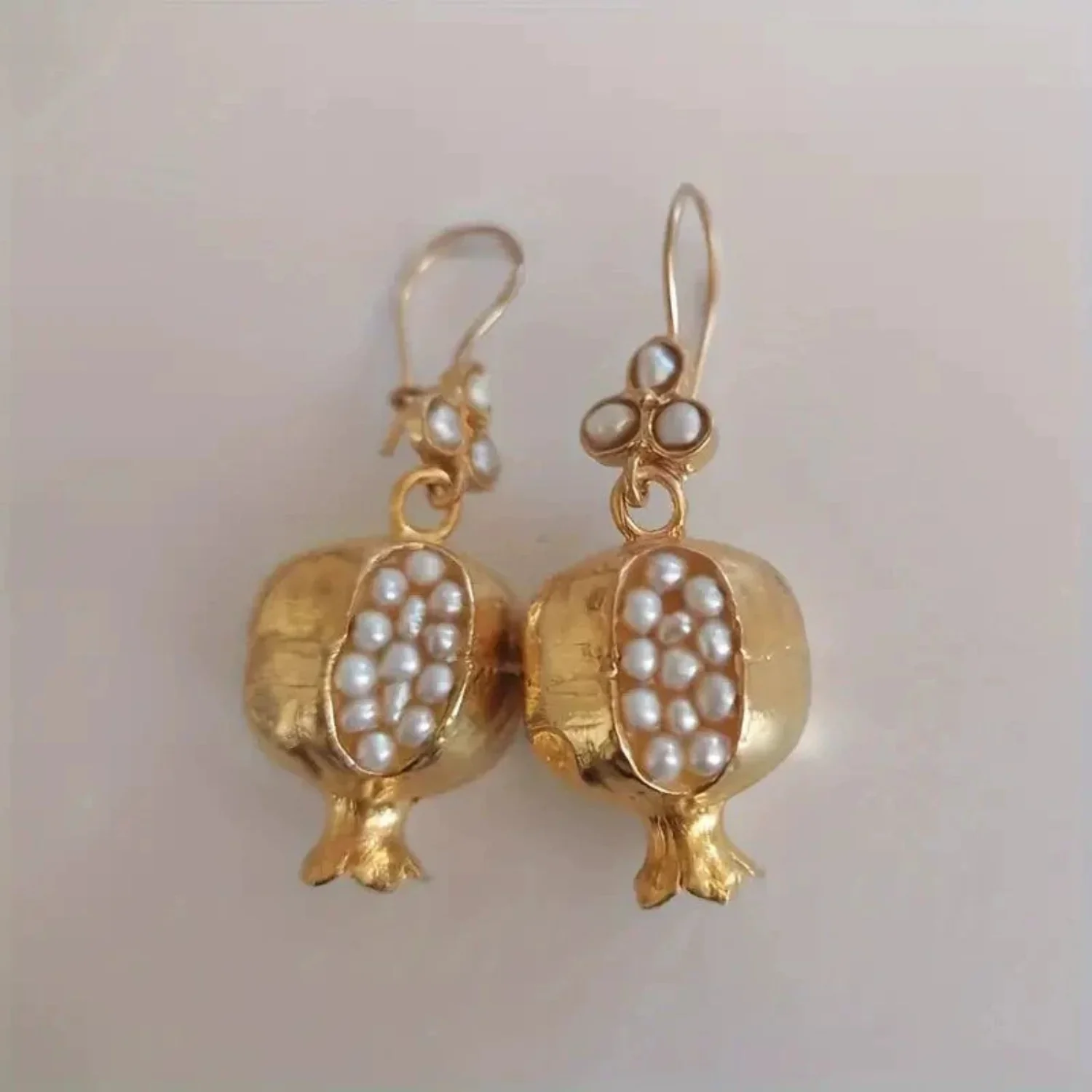 Spectacular Pair Of Pomegranate Earrings - Image 2