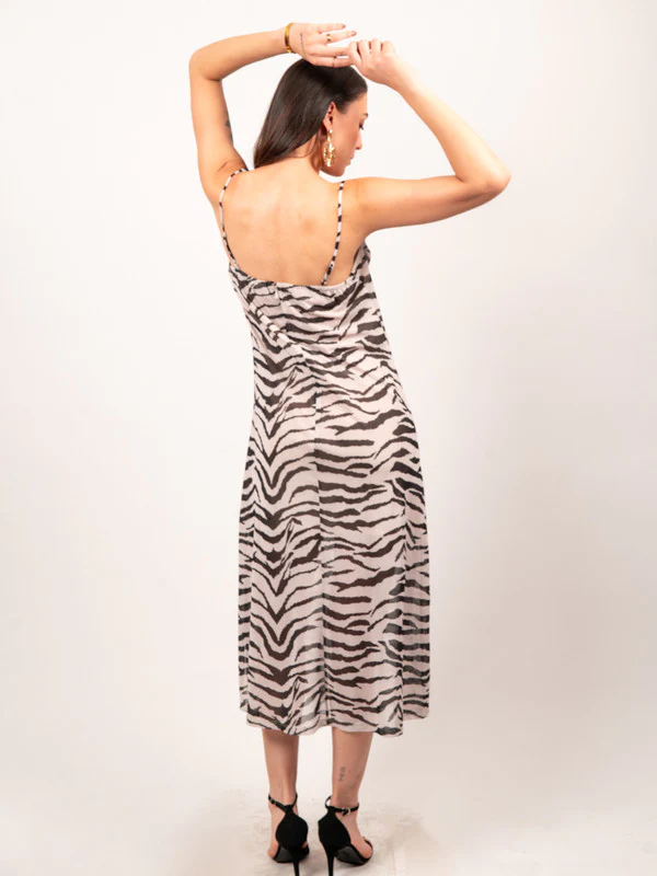 Women Strapped Cowl Dress - Image 2
