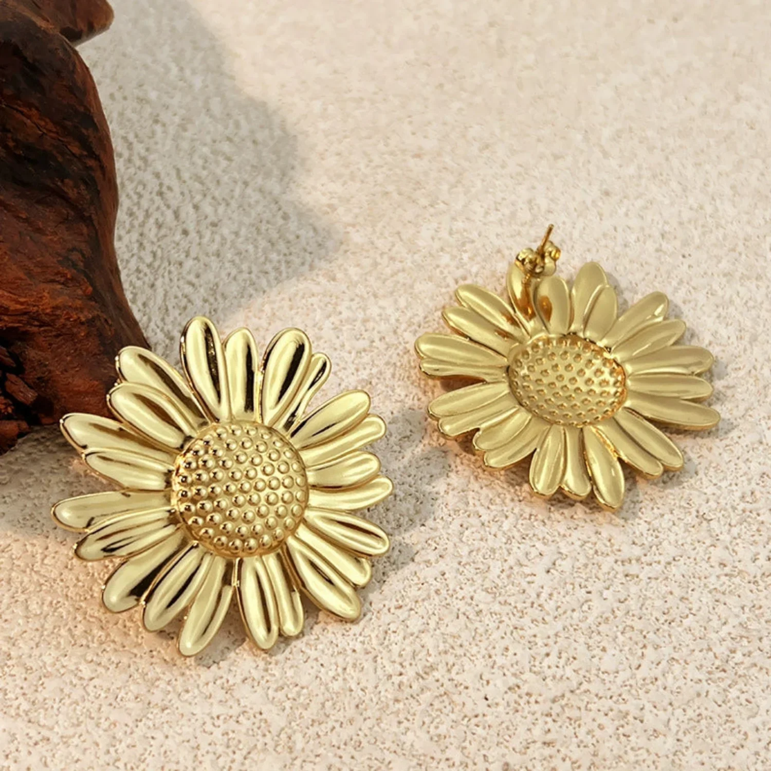 Sunflower Stud Earrings - Image 3