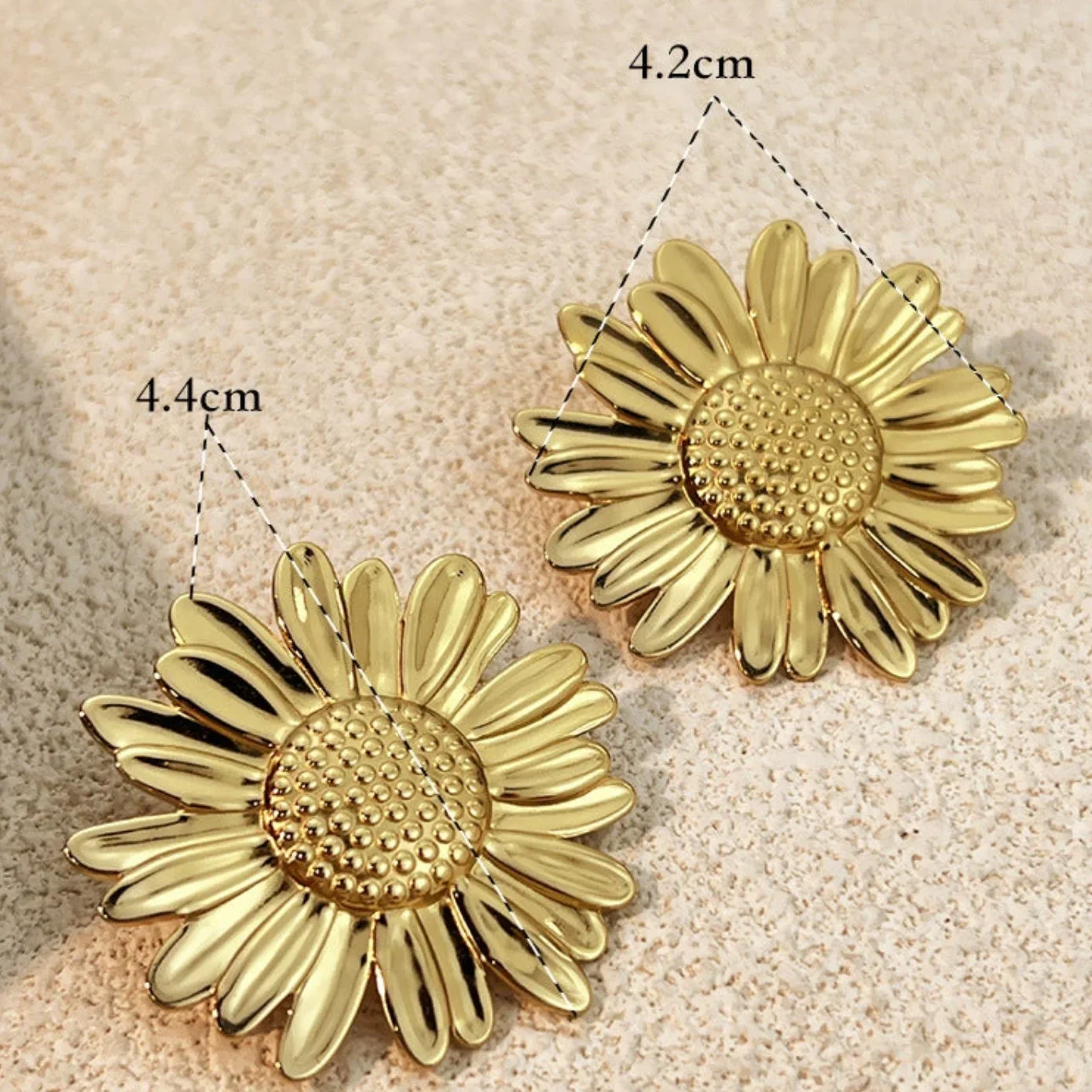Sunflower Stud Earrings - Image 4