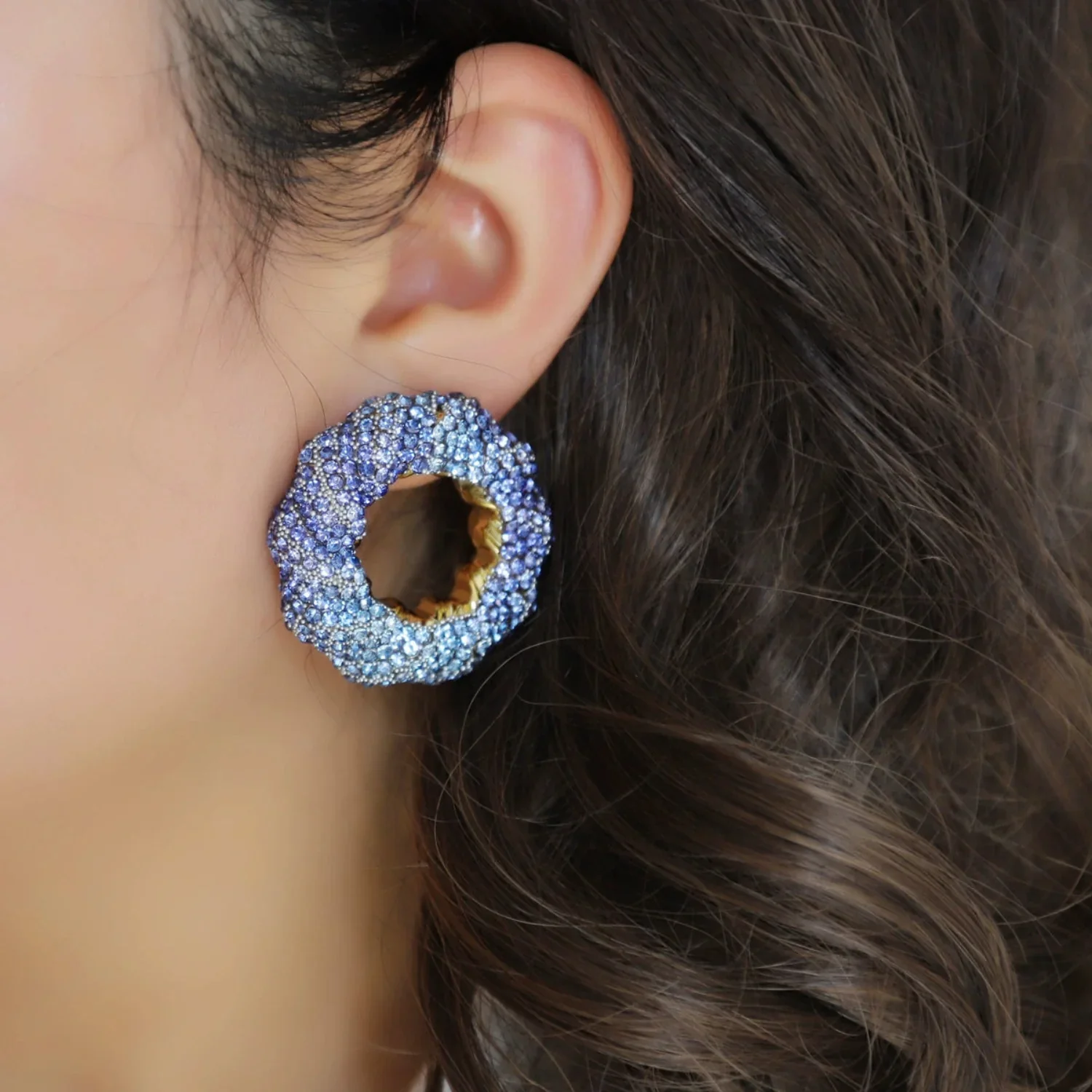The Jingle Stud Blue Earrings - Image 2
