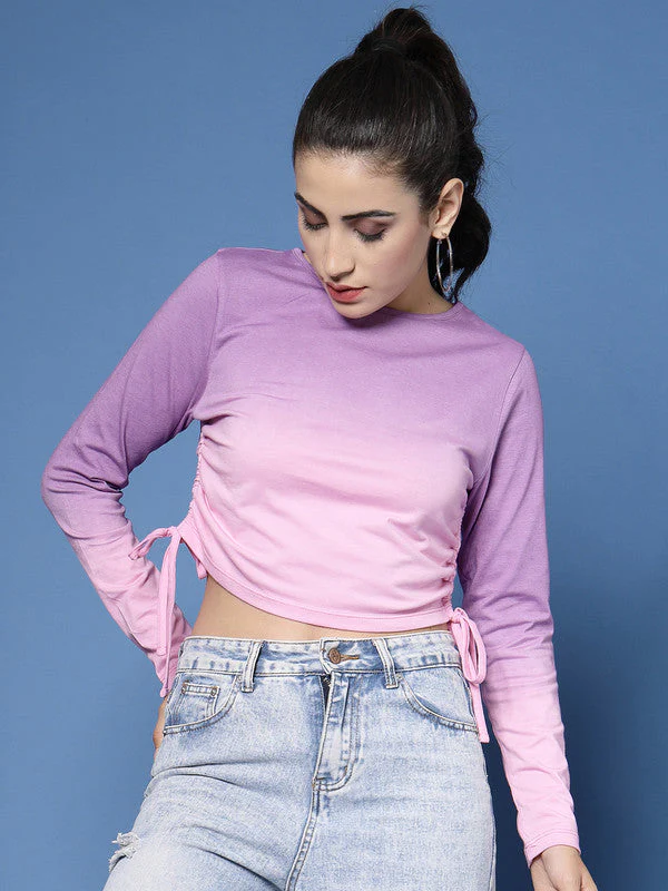 Women Tie & Dye Crop Top - Image 3