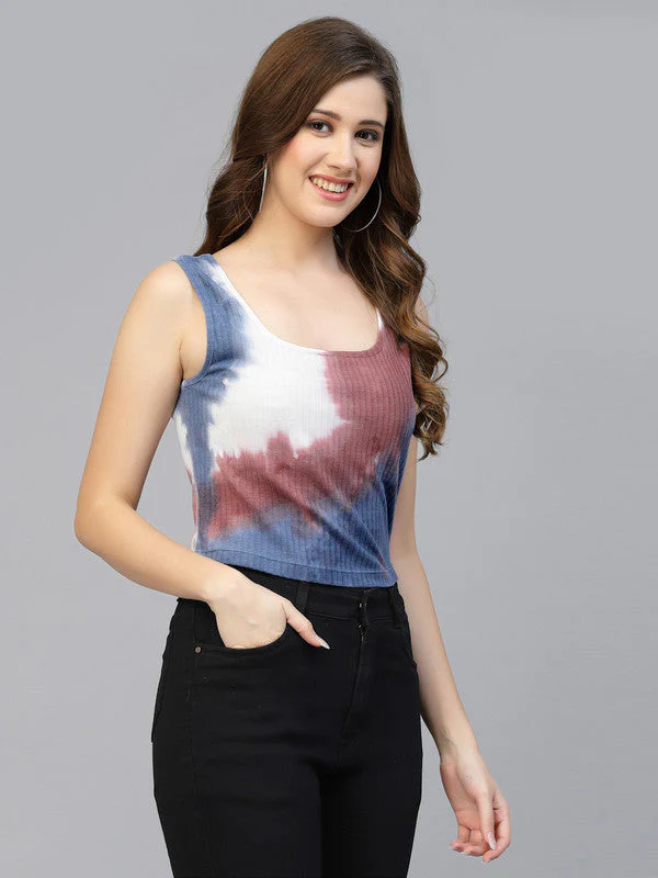 Women Multi Odour Free U Neck Tank Top - Image 2