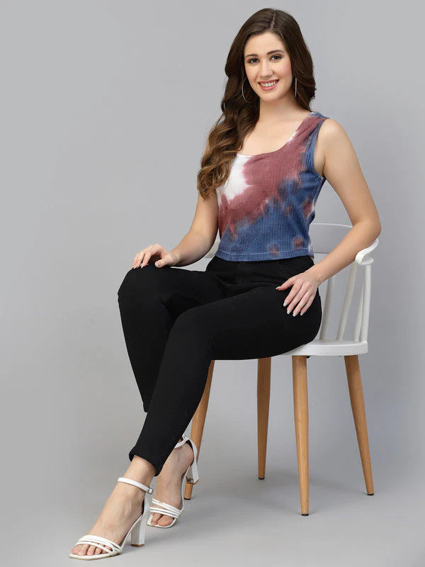 Women Multi Odour Free U Neck Tank Top - Image 4