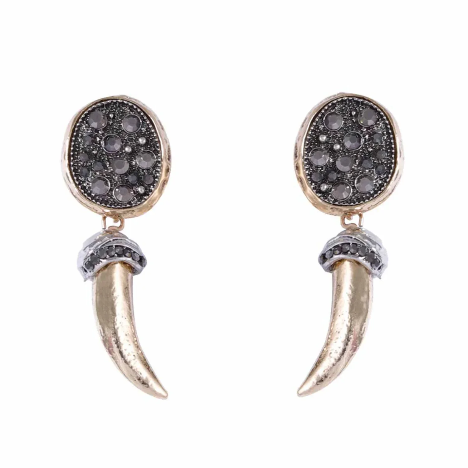Tusk Tribal Drop Earrings - Image 4