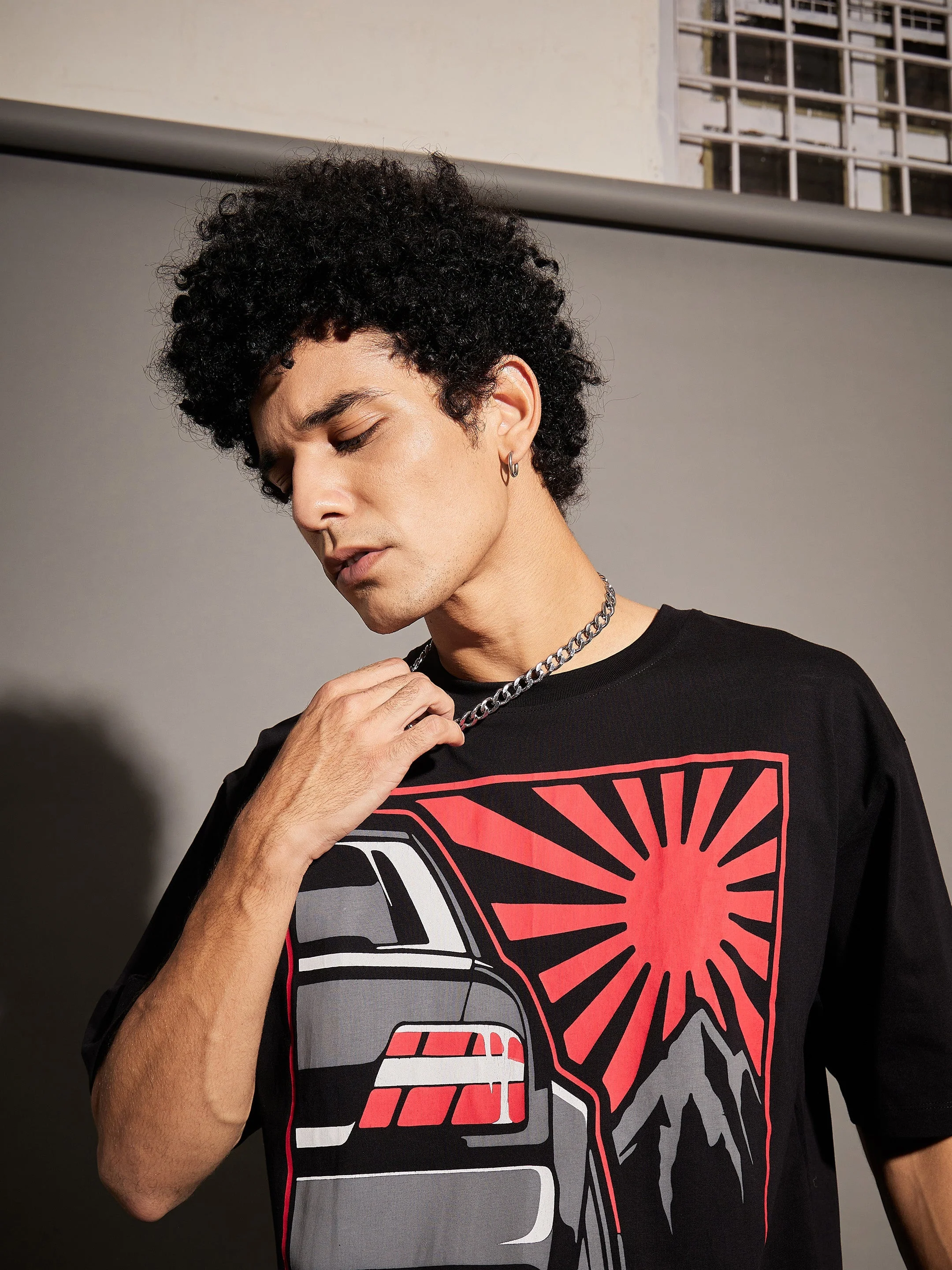 Unisex Black Stance Oversized T-Shirt - Image 4