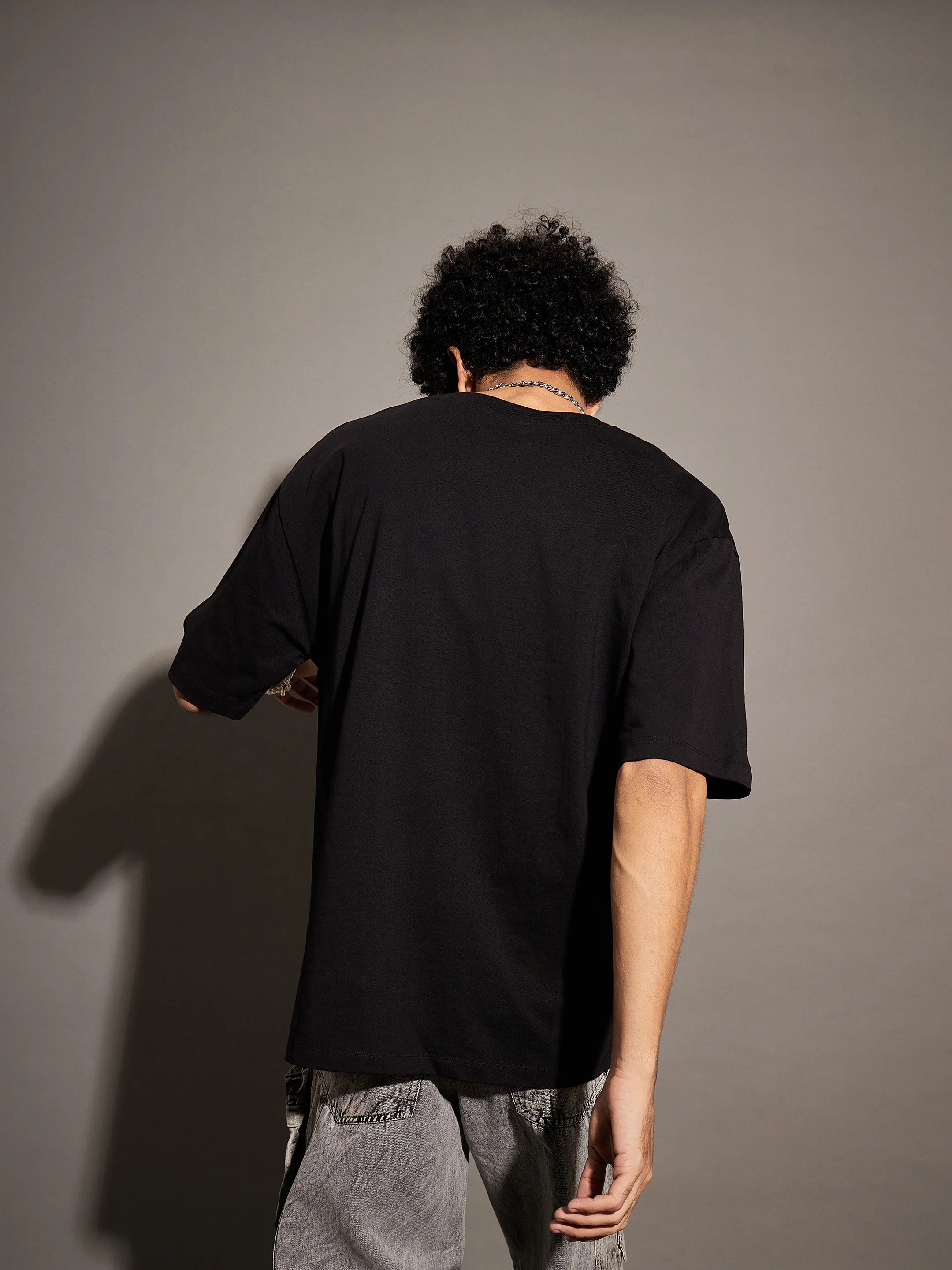 Unisex Black Stance Oversized T-Shirt - Image 5