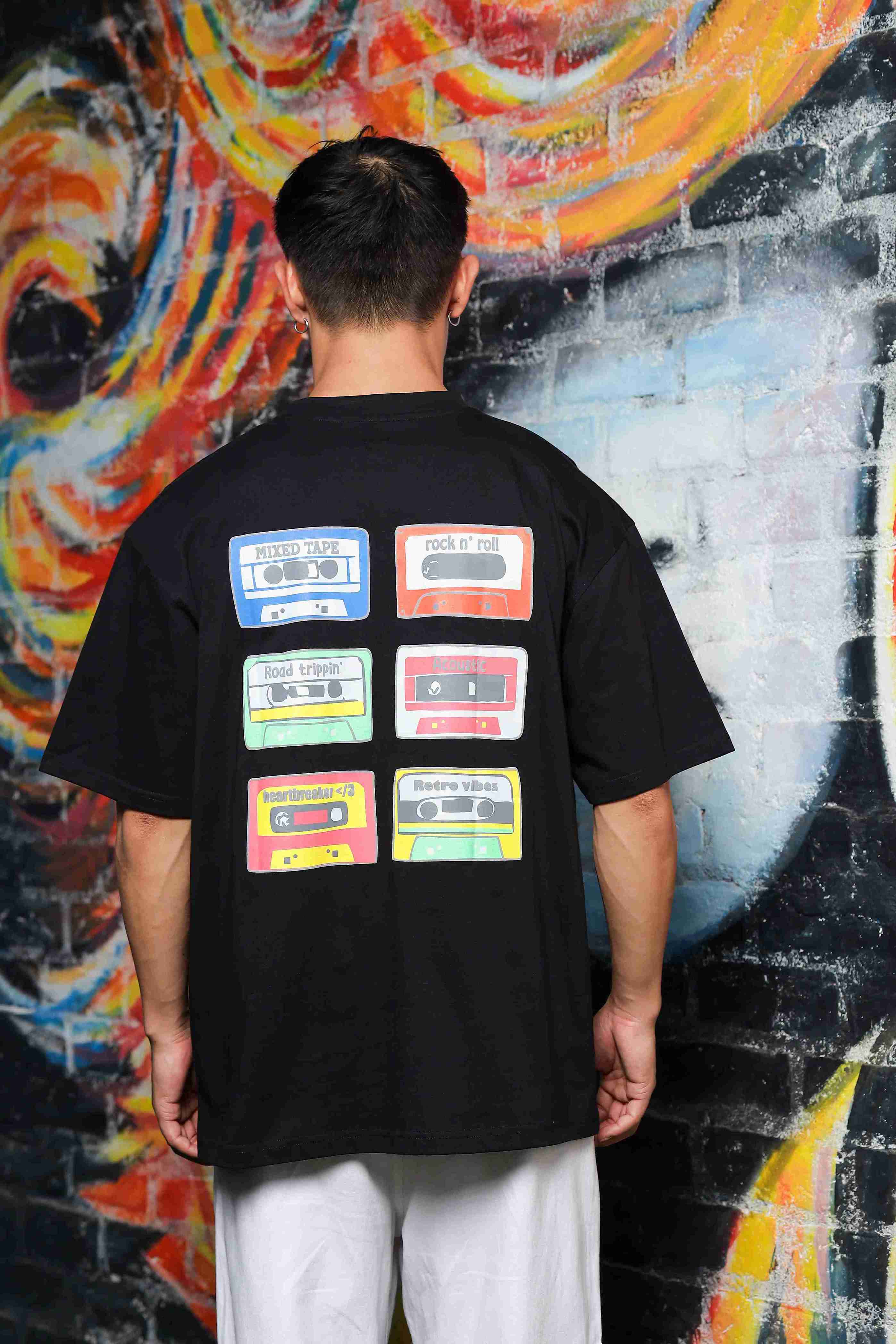 Unisex Black Vintage T-shirt - Image 4