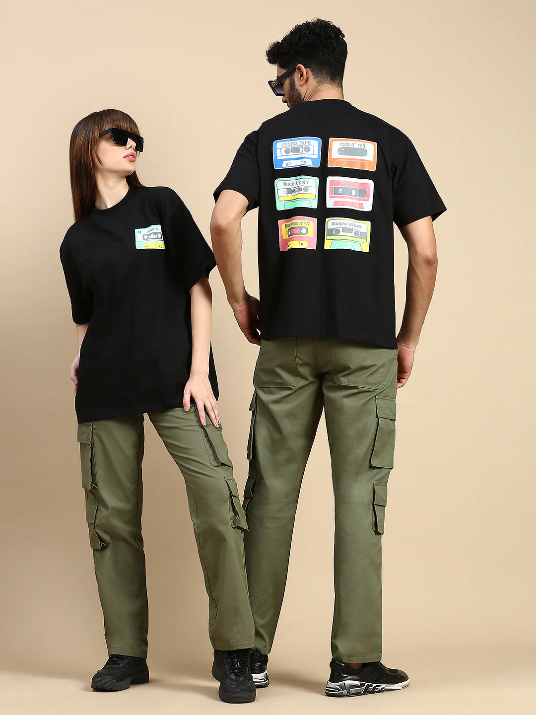 Unisex Black Vintage T-shirt - Image 6