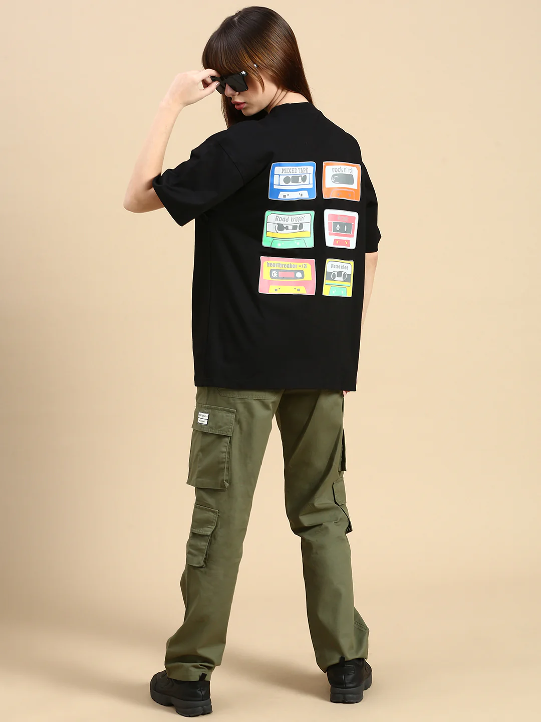 Unisex Black Vintage T-shirt - Image 7
