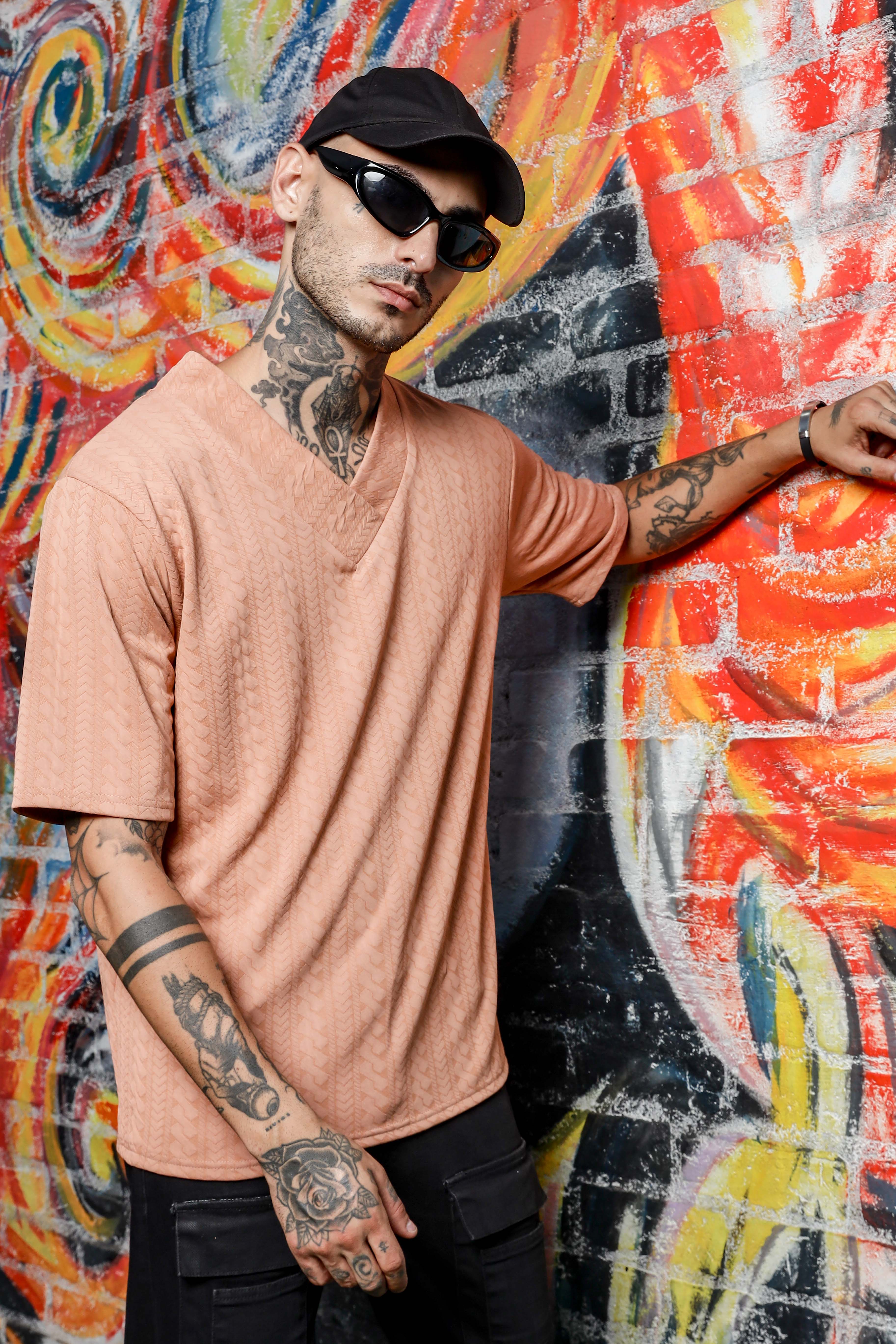 Unisex Brown Oversized T-shirt - Image 4