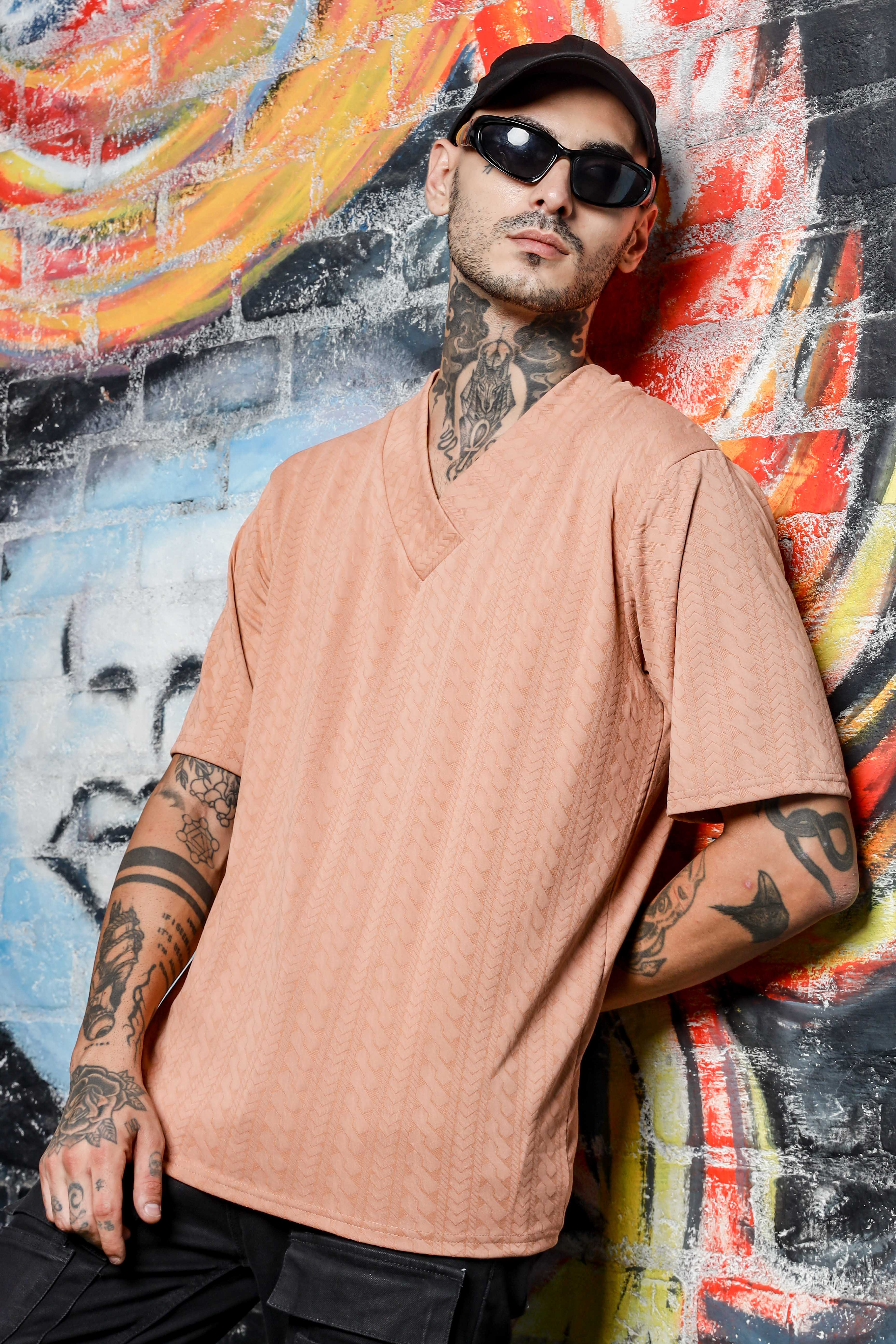 Unisex Brown Oversized T-shirt - Image 5