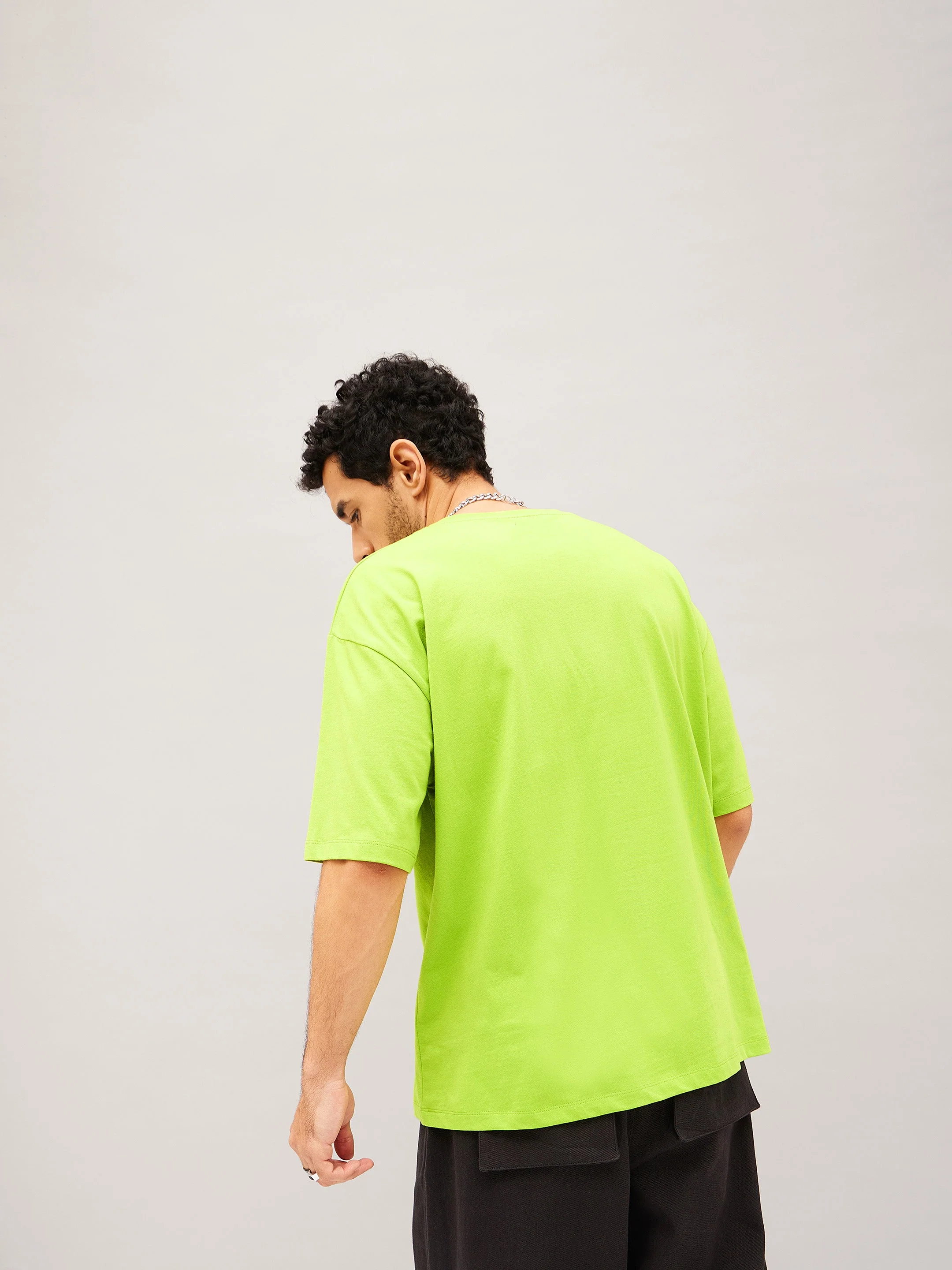 Unisex Green Confidence Oversized T-Shirt - Image 5