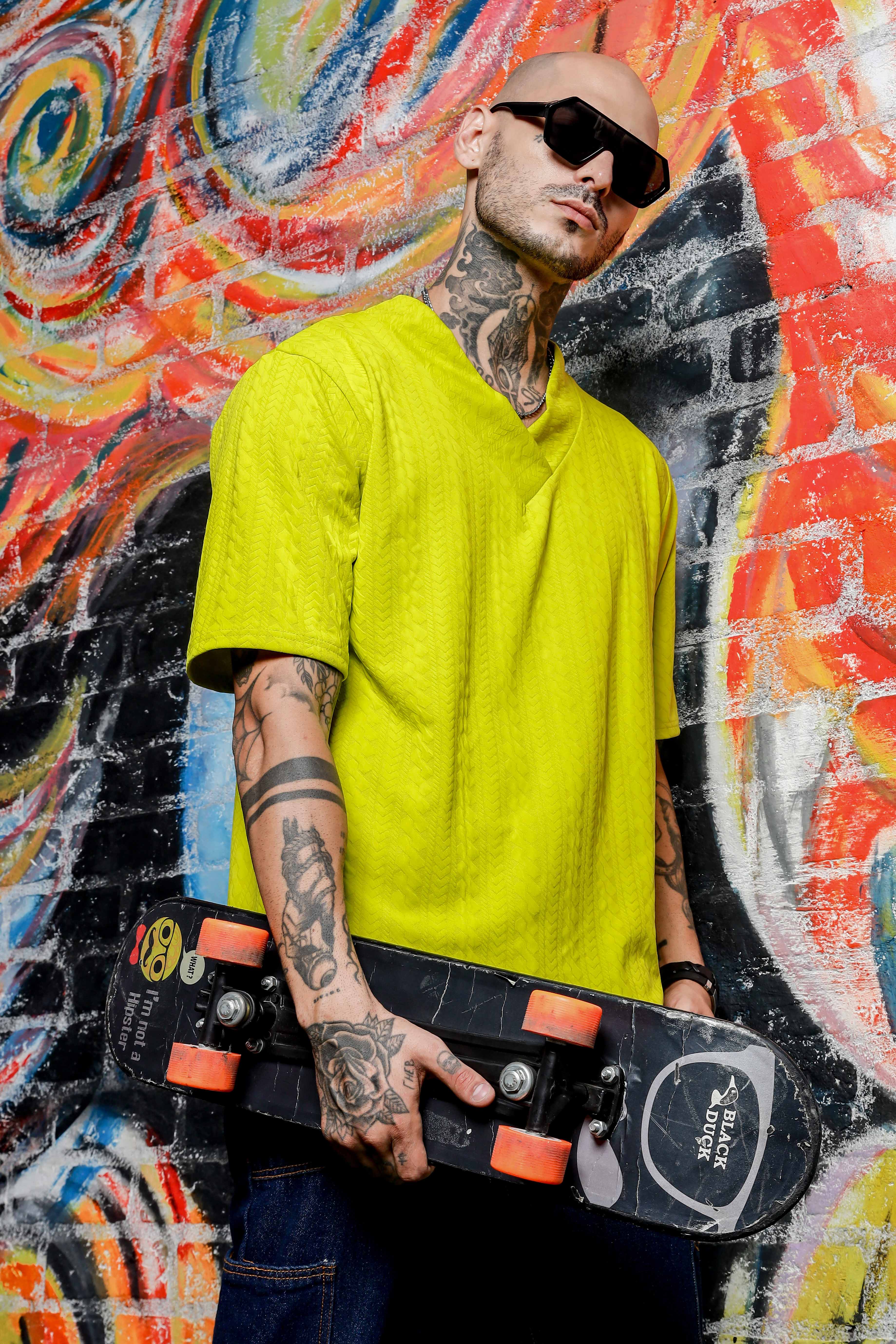 Unisex Green Oversized T-shirt - Image 2