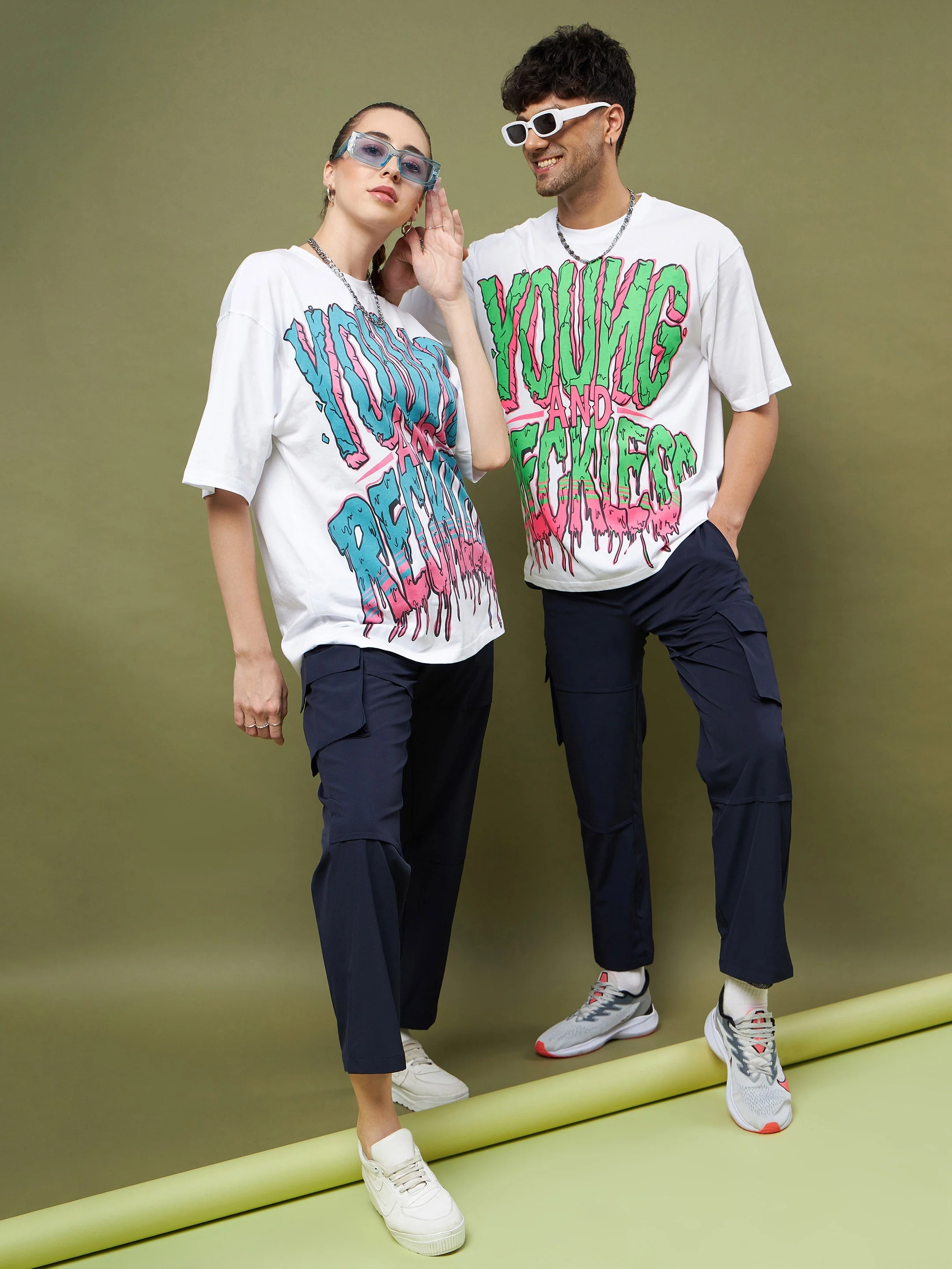 Unisex Navy Parachute Cargo Pants - Image 2
