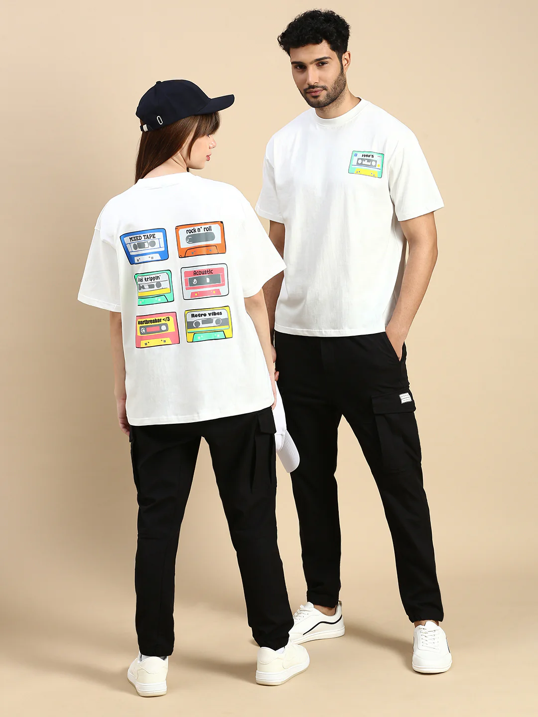 Unisex White Oversized Vintage T-shirt - Image 5