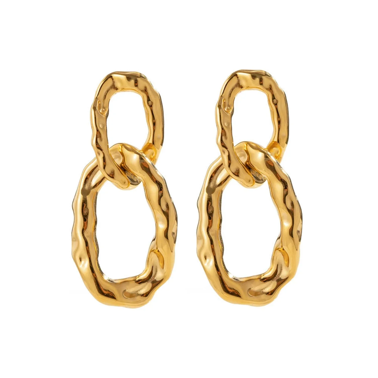 Vintage Double Hoop Studs - Image 5