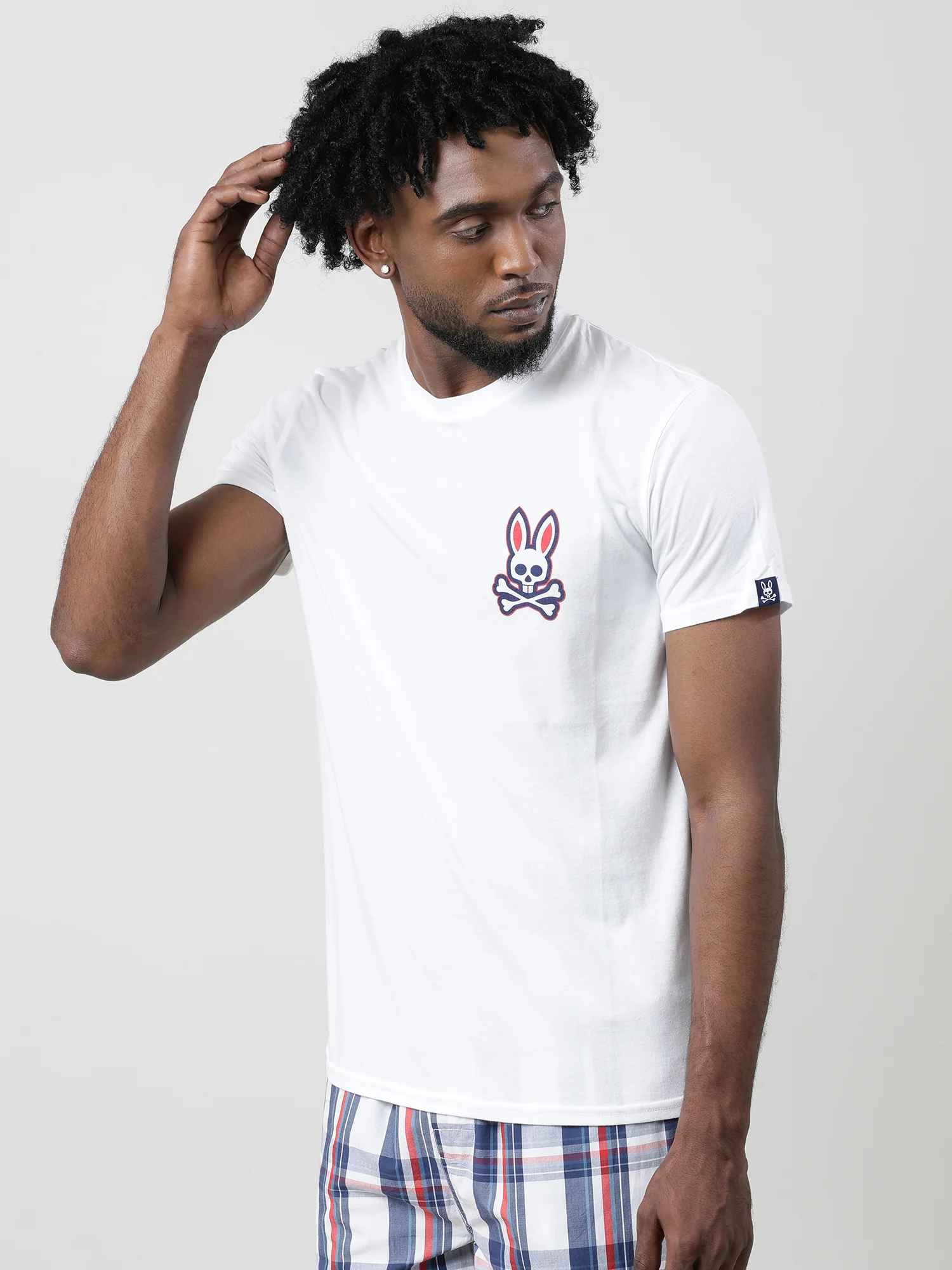 Men White Quick-Dry Relaxed Fit Cotton T-Shirt - Image 3