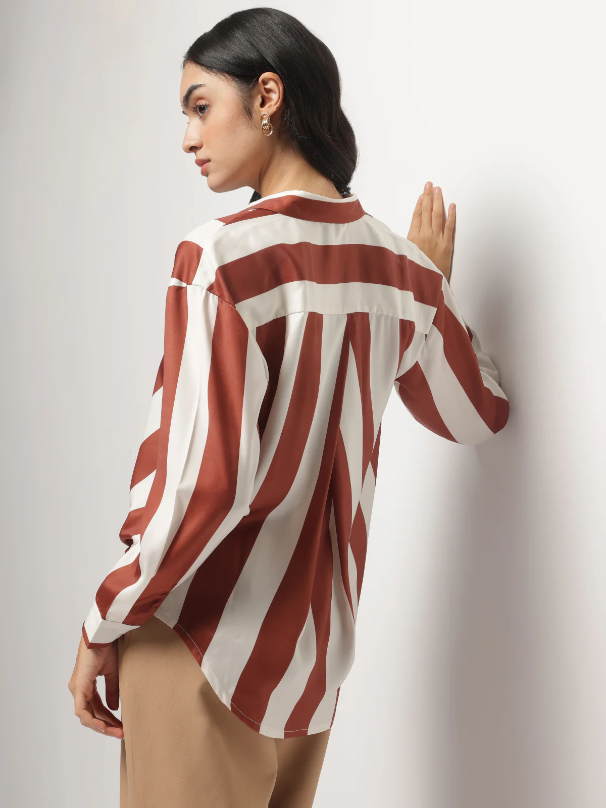 Women Asymmetrical Full Sleeves Top - Image 2