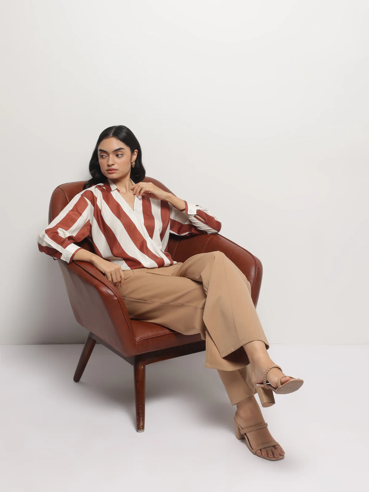 Women Asymmetrical Full Sleeves Top - Image 4