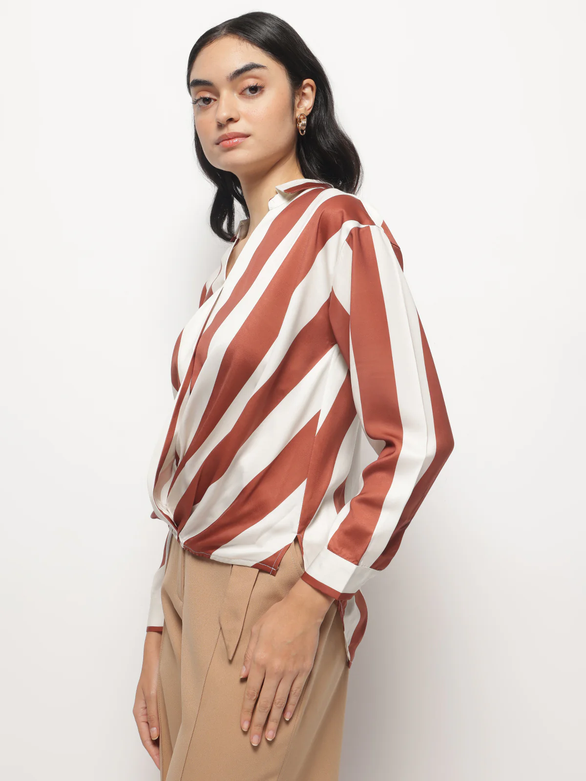 Women Asymmetrical Full Sleeves Top - Image 5