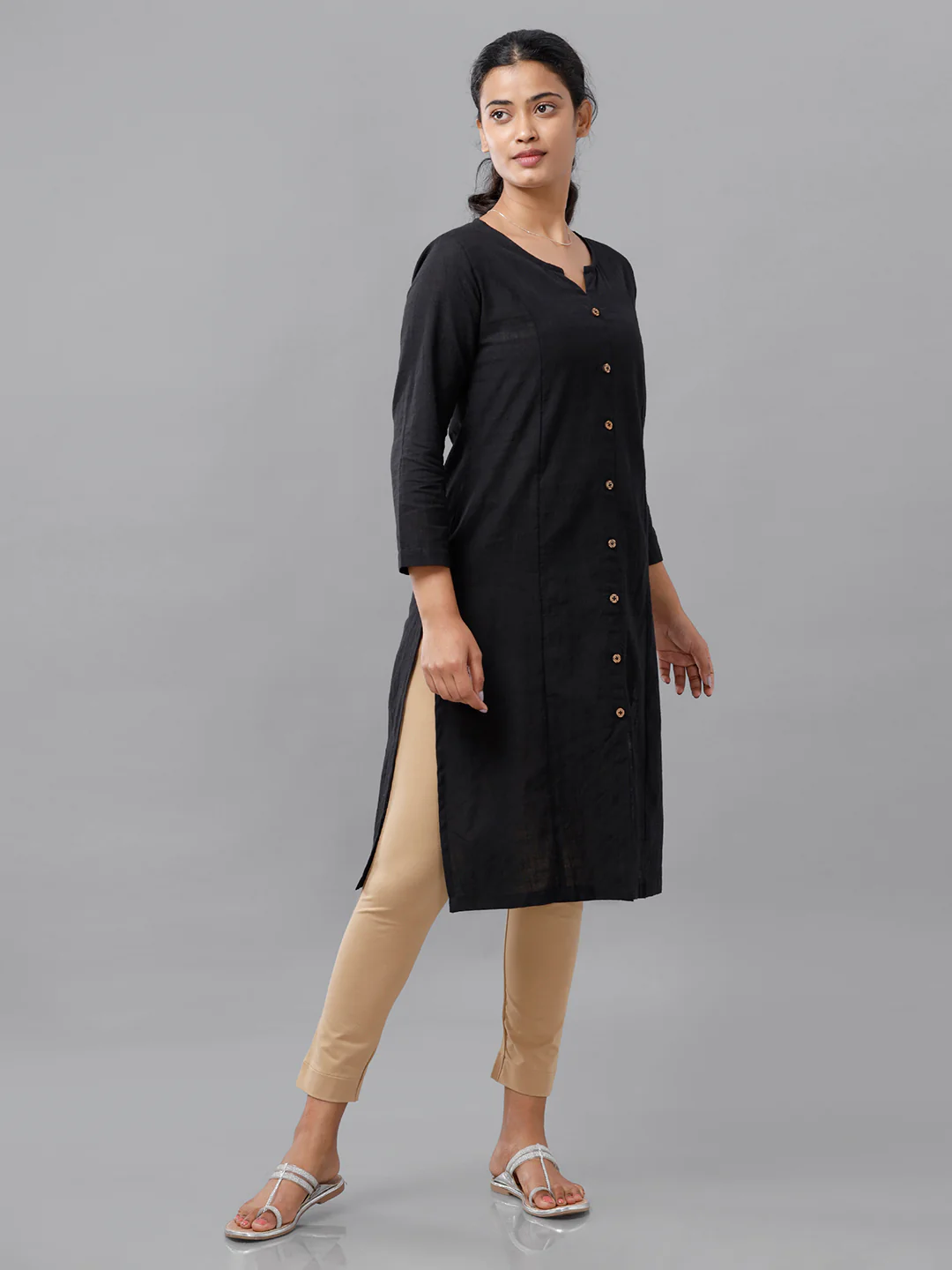 Women Beige Casual Palazzo - Image 4