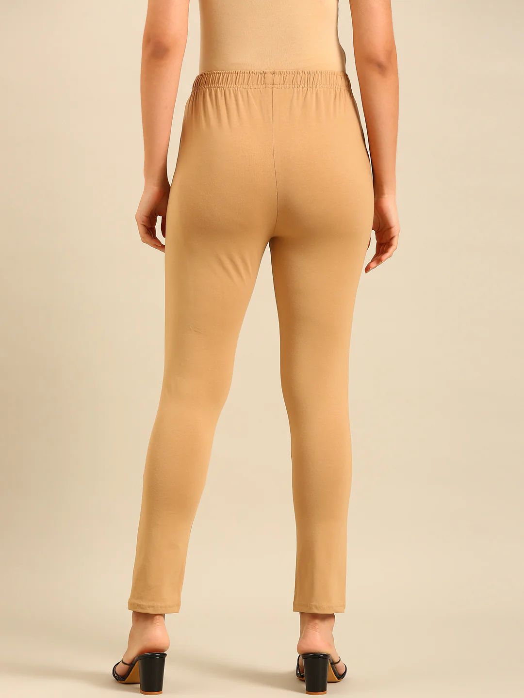 Women Beige Casual Pants - Image 4