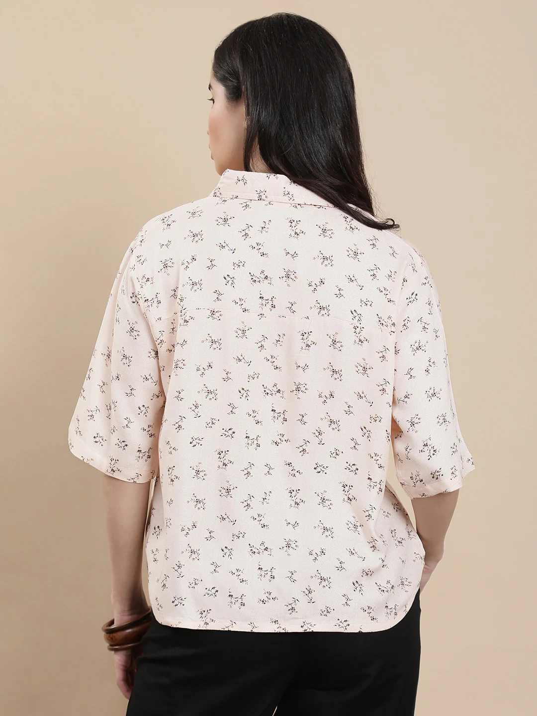 Women Beige Casual Top - Image 2