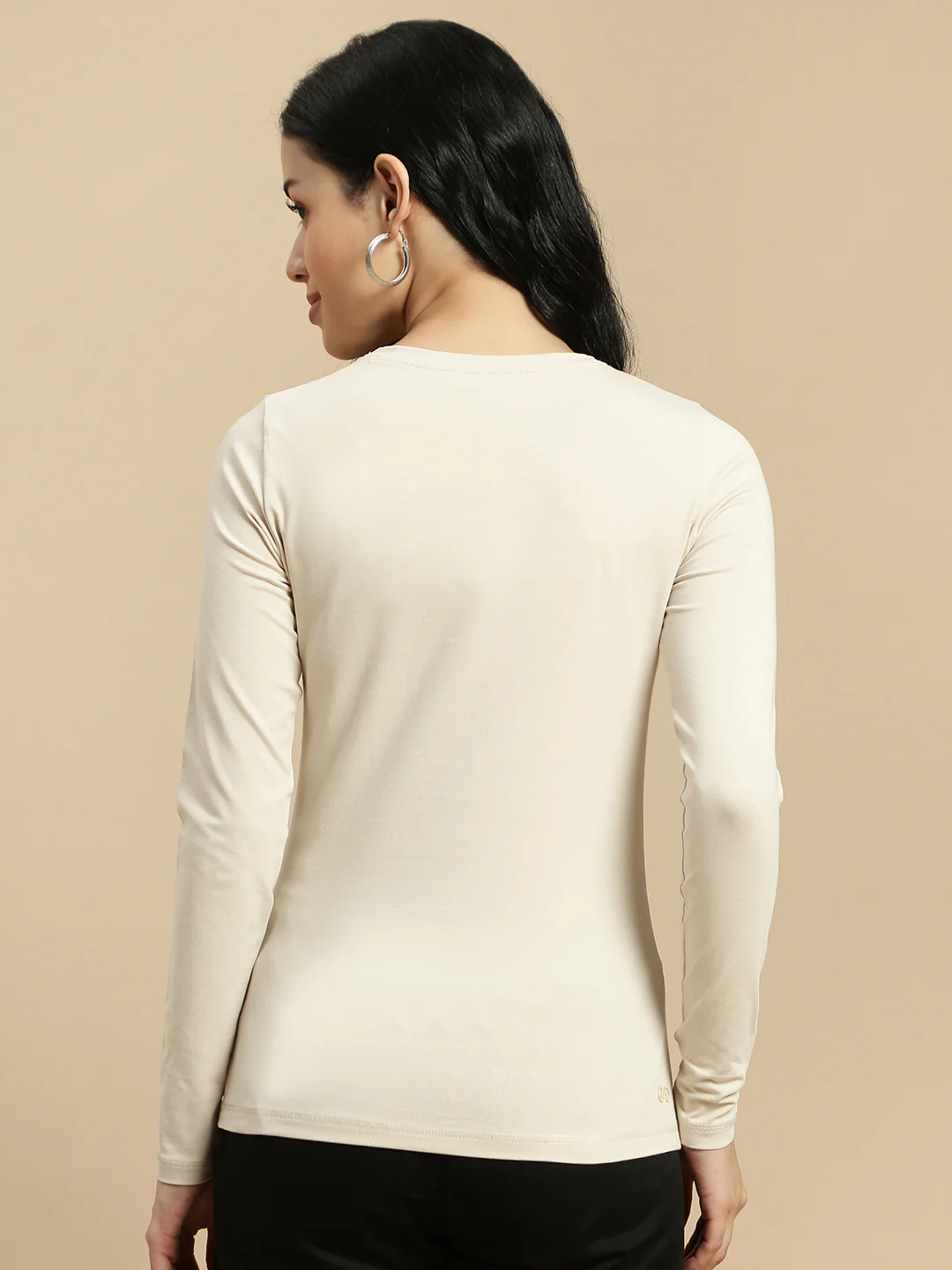 Women Beige Full Sleeve Top - Image 3