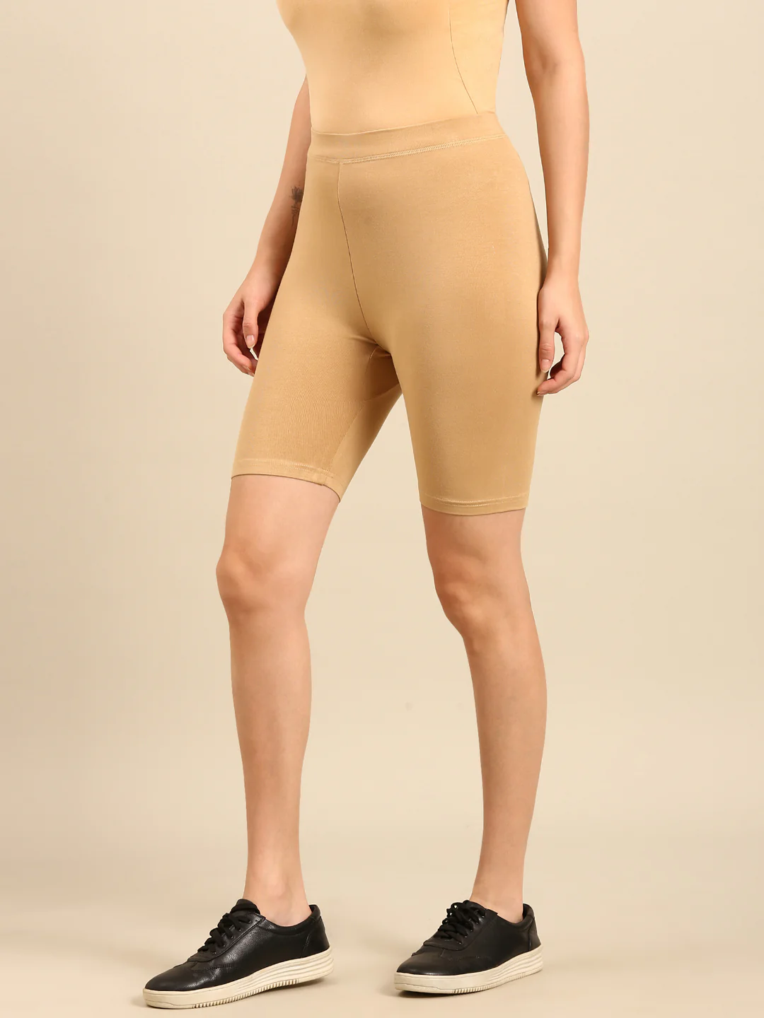 Women Beige Inner wear Shorts - Image 2