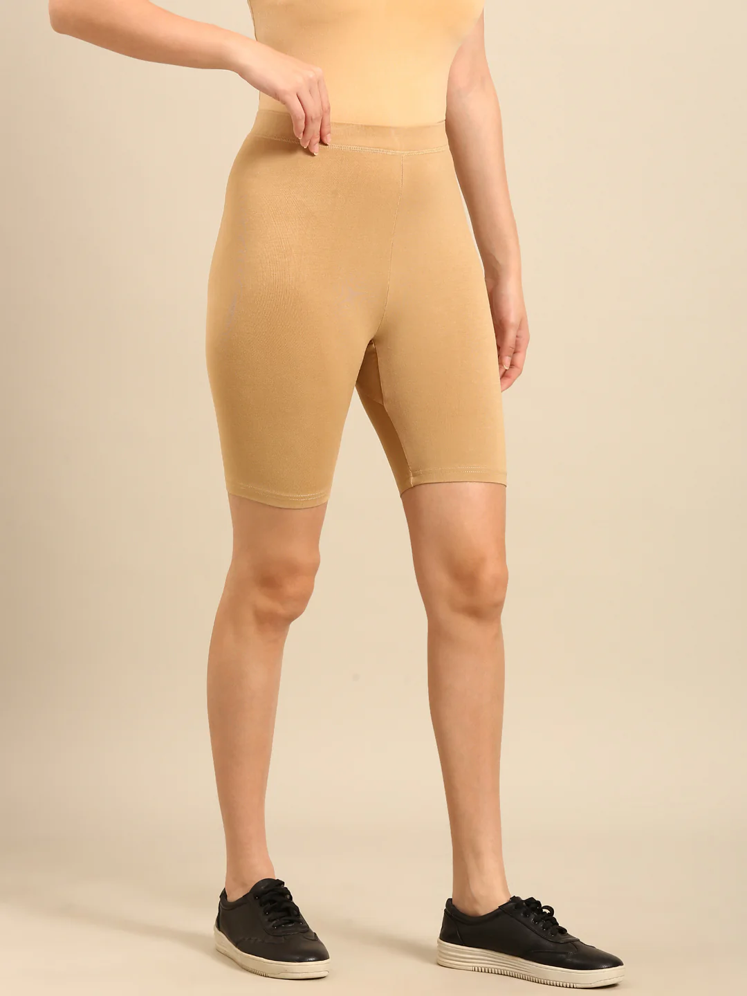 Women Beige Inner wear Shorts - Image 3